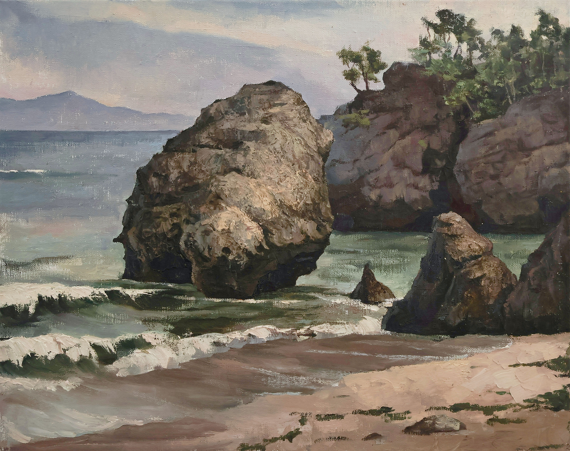 Ольга Федорова (Картина, живопись - 
                  50 x 40 см) Утро на пляже Паданг