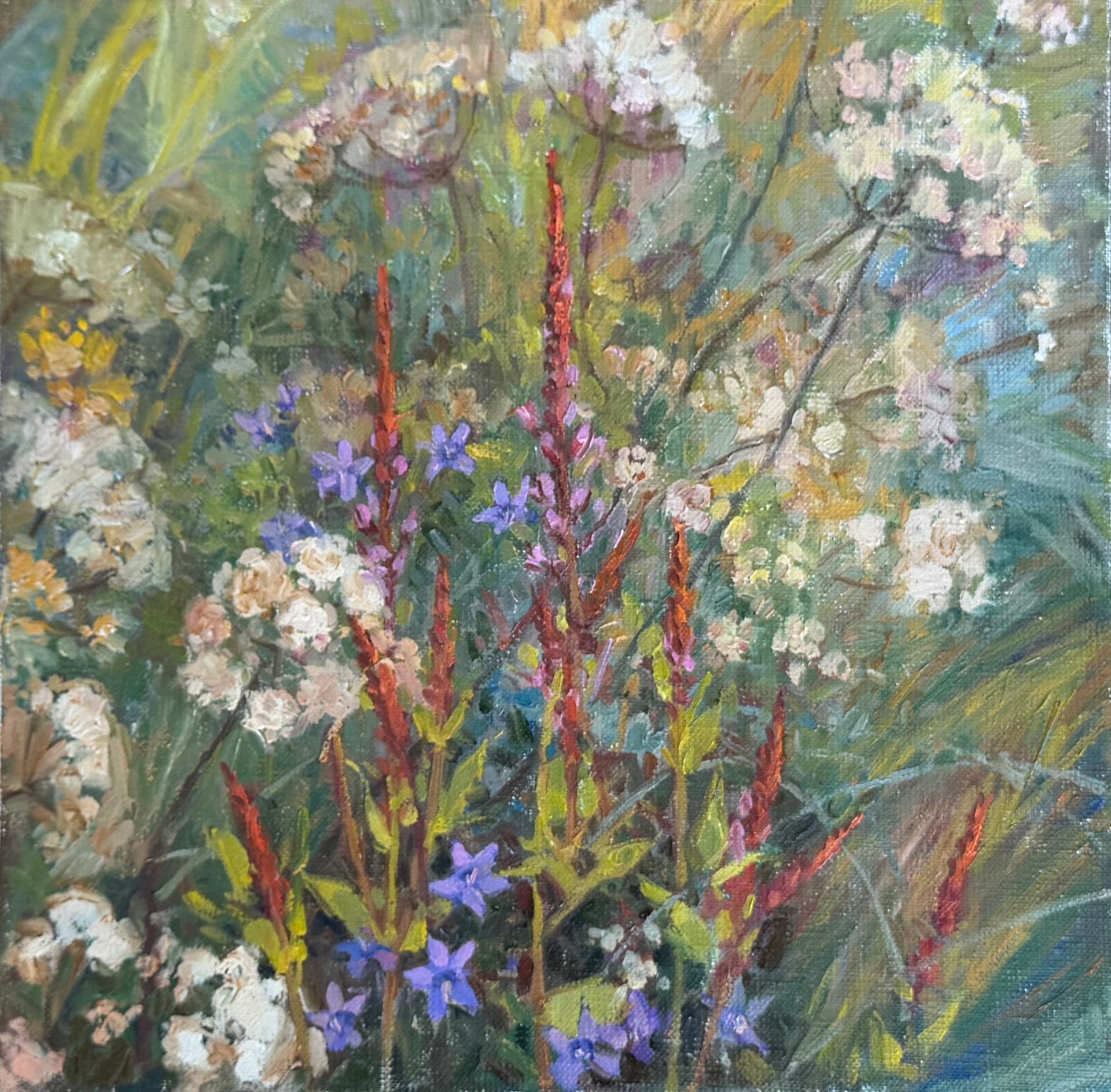Залифа Хибатова (Картина, живопись - 
                  30 x 30 см) Луговое цветение 3
