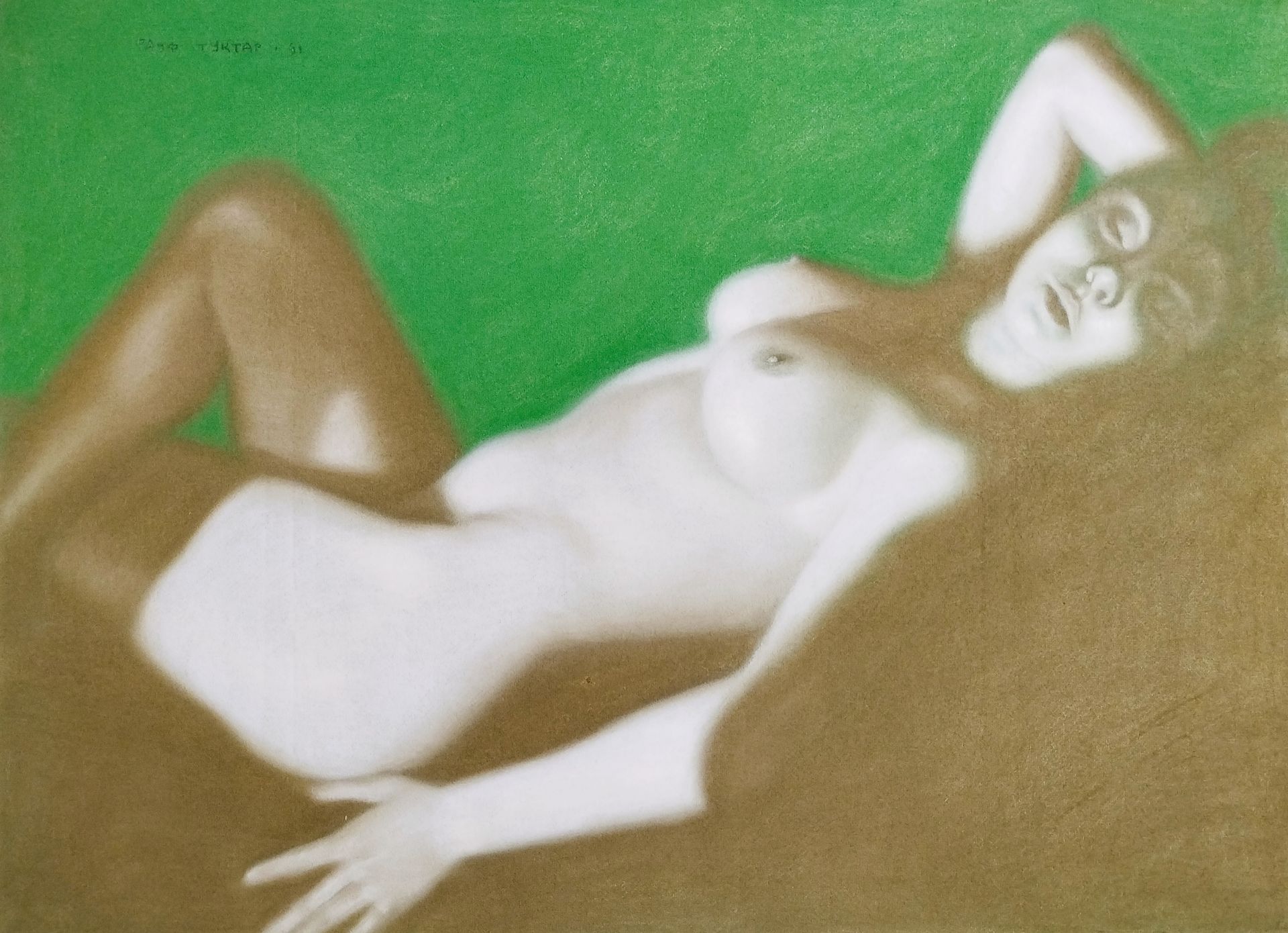 Рауф Туктар (Авторская графика - 
                  100 x 72 см) Обнаженная