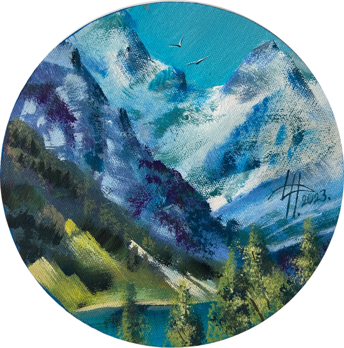 Динара Хёртнагль (Картина, живопись - 
                  20 x 20 см) Skylights