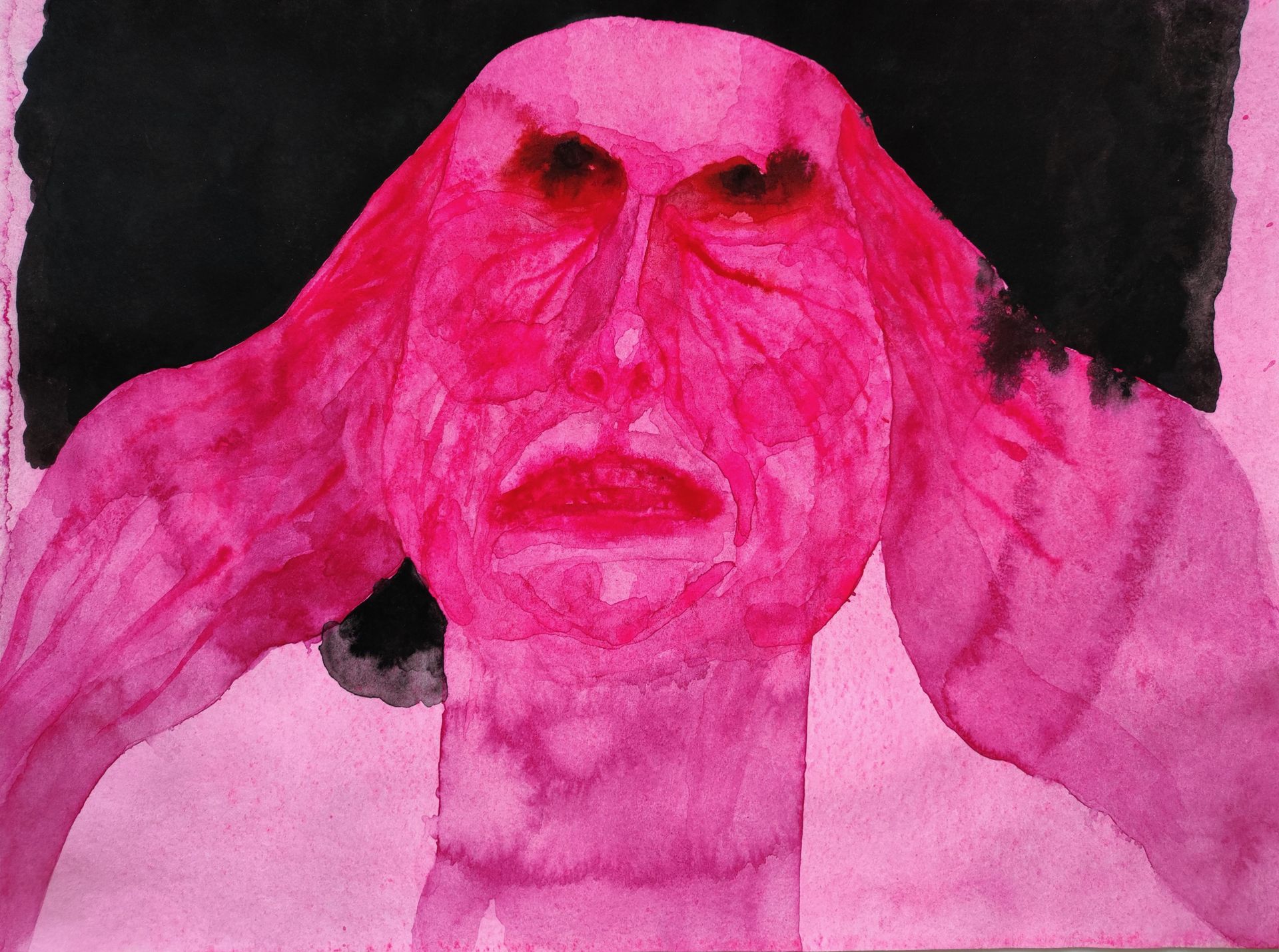 Катя Тишкевич (Авторская графика - 
                  42 x 29.7 см) Розовая невыносимость