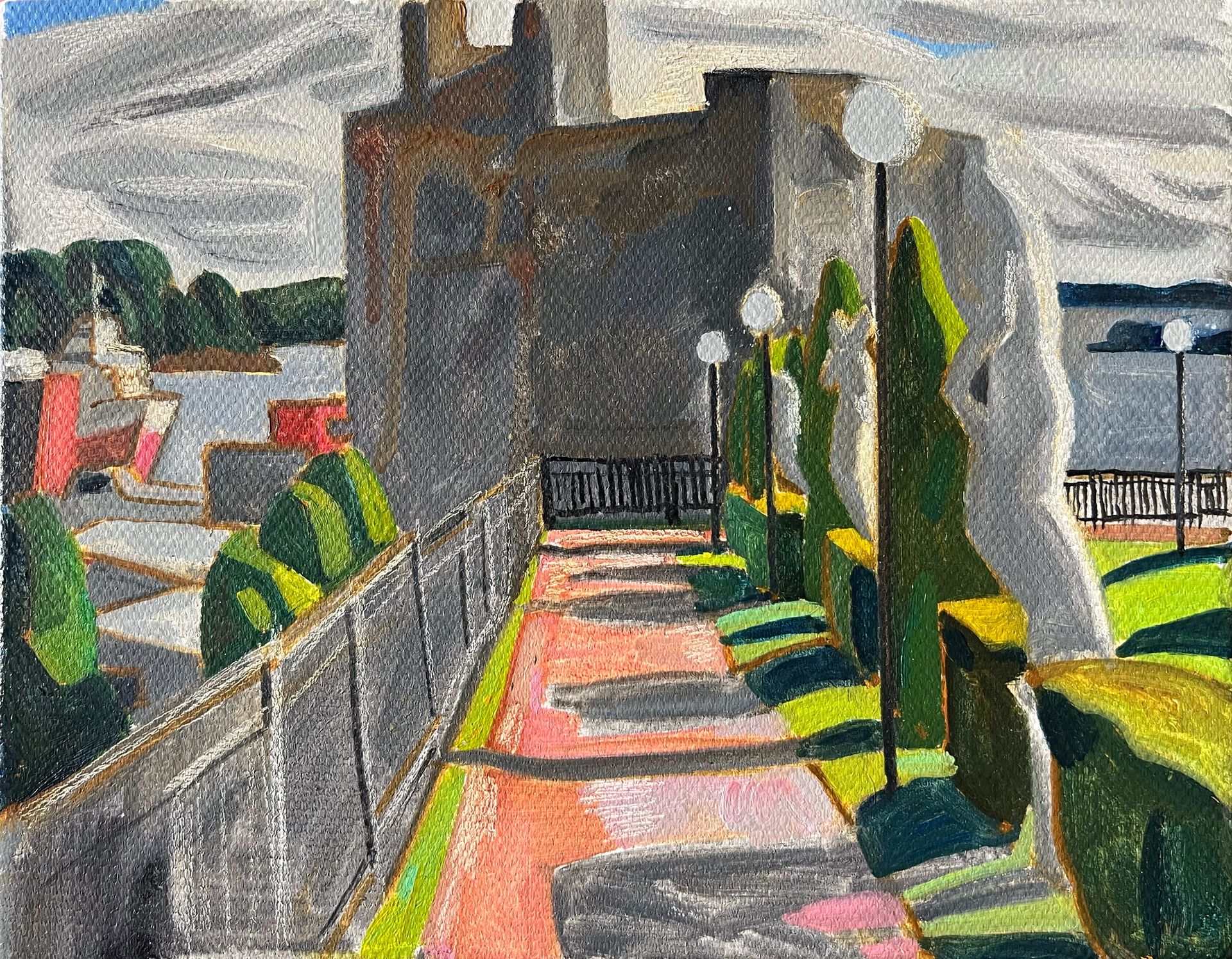 Мила Гаврилова (Картина, живопись - 
                  30.5 x 24 см) Аллея скульптур