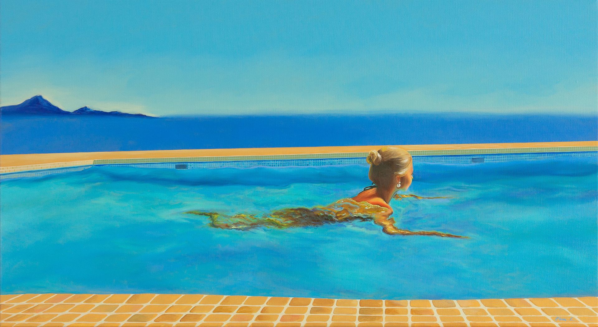 Елена Курочко (Картина, живопись - 
                  100 x 55 см) Another day