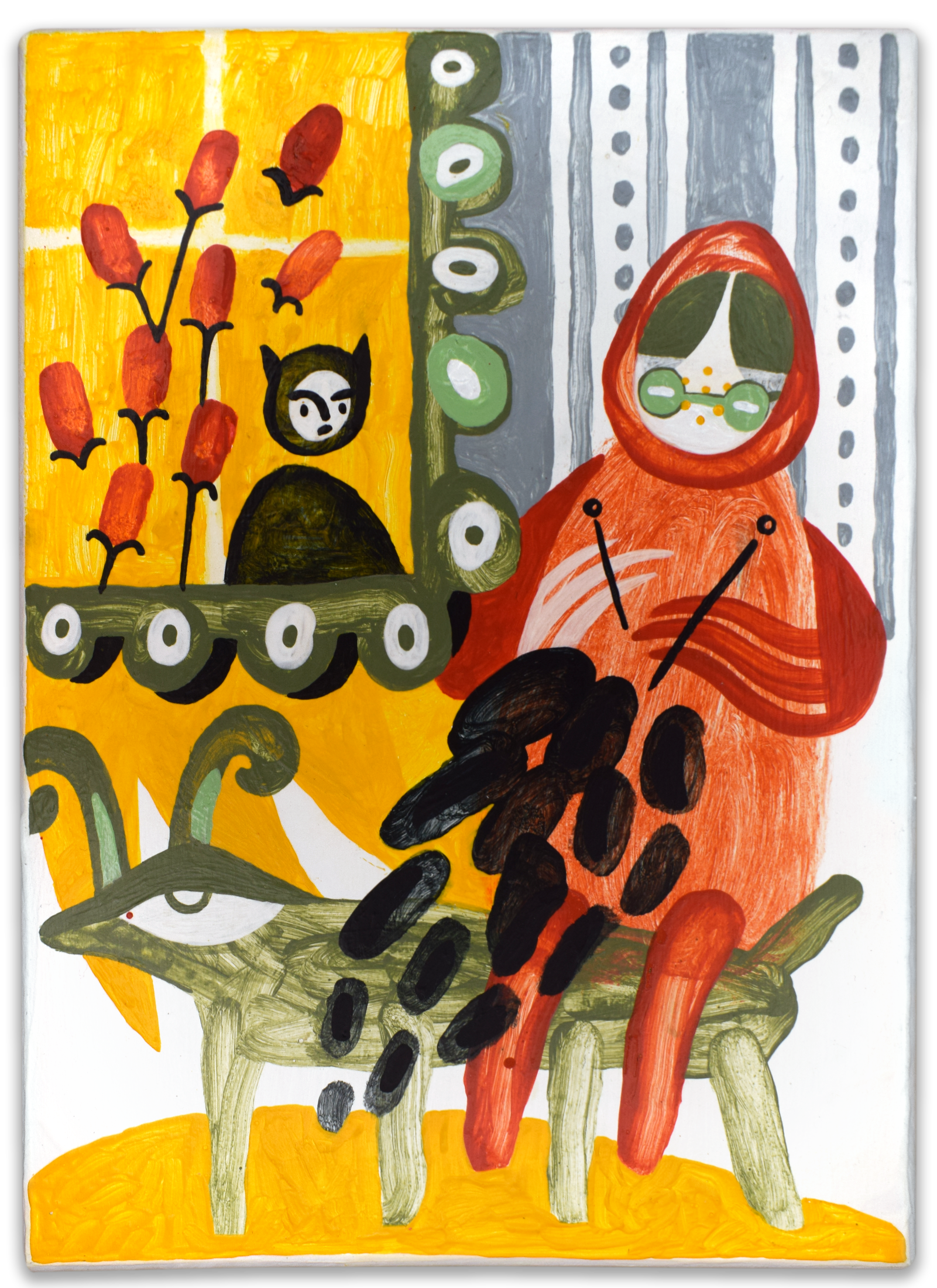 Лена Романовская (Картина, живопись - 
                  13 x 18 см) Досуг