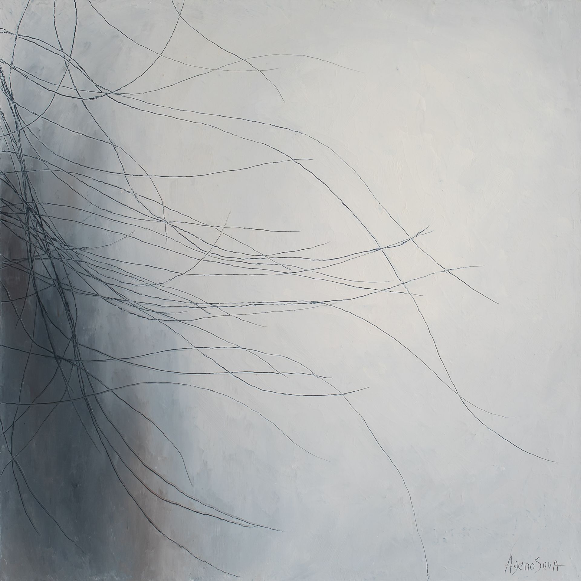 Юлия Агеносова (Картина, живопись - 
                  40 x 40 см) Травы райского сада №4