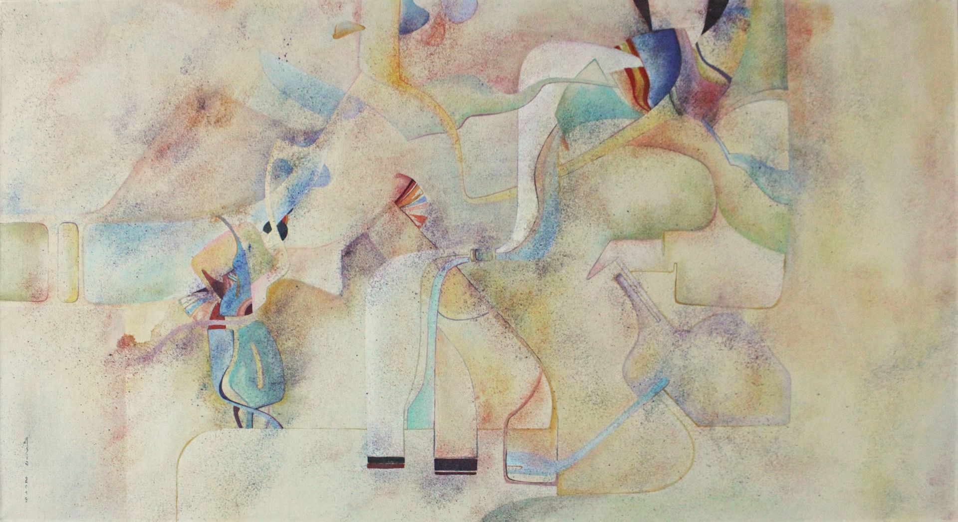 Ася Багаева (Картина, живопись - 
                  110 x 60 см) Театр