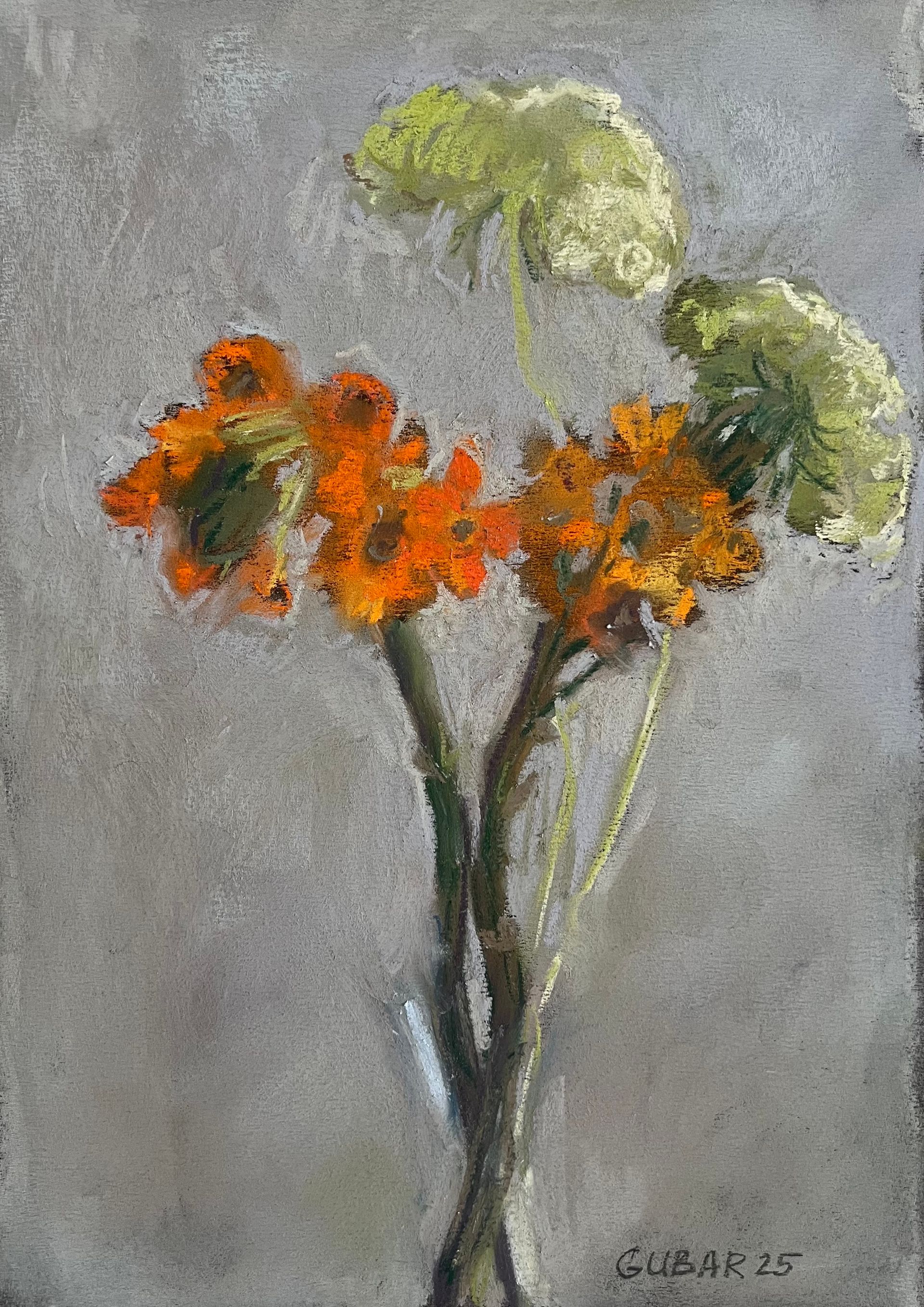 Алёна Губарь (Авторская графика - 
                  30 x 40 см) Цветы