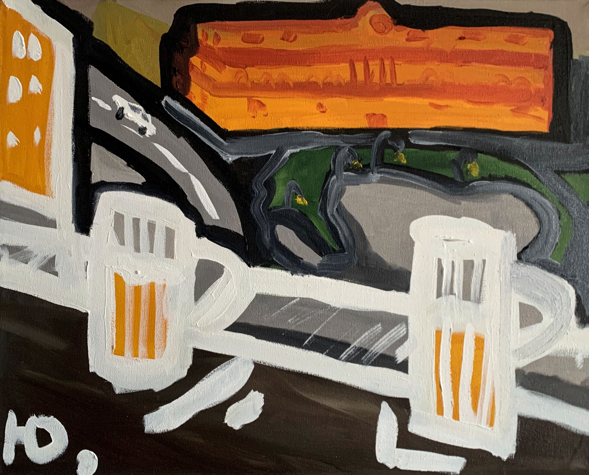 Юджин (Картина, живопись - 
                  50 x 40 см) На лубянке