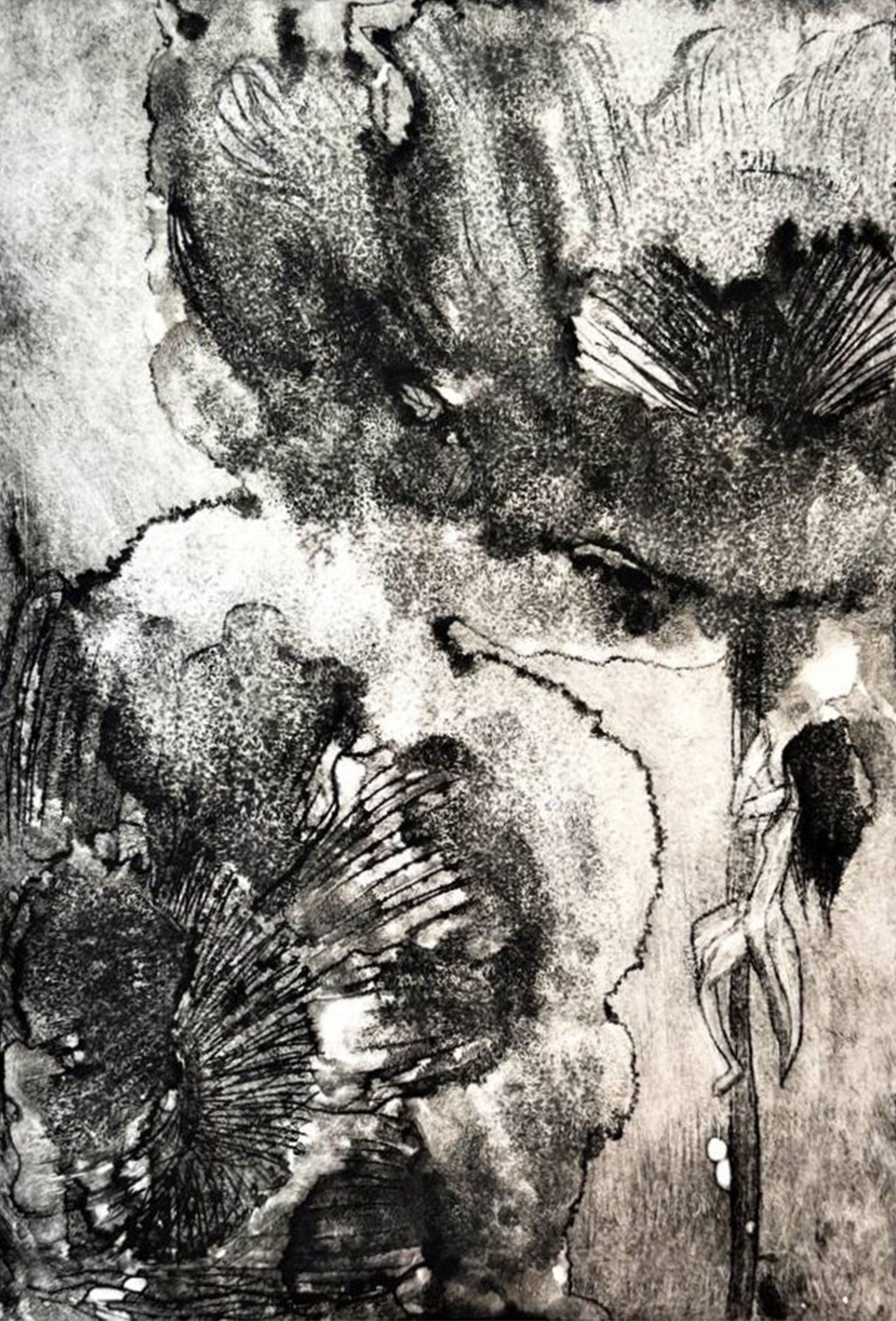 Анастасия Куприна (Графика печатная - 
                  32 x 38 см) Цветущий мир. Маки