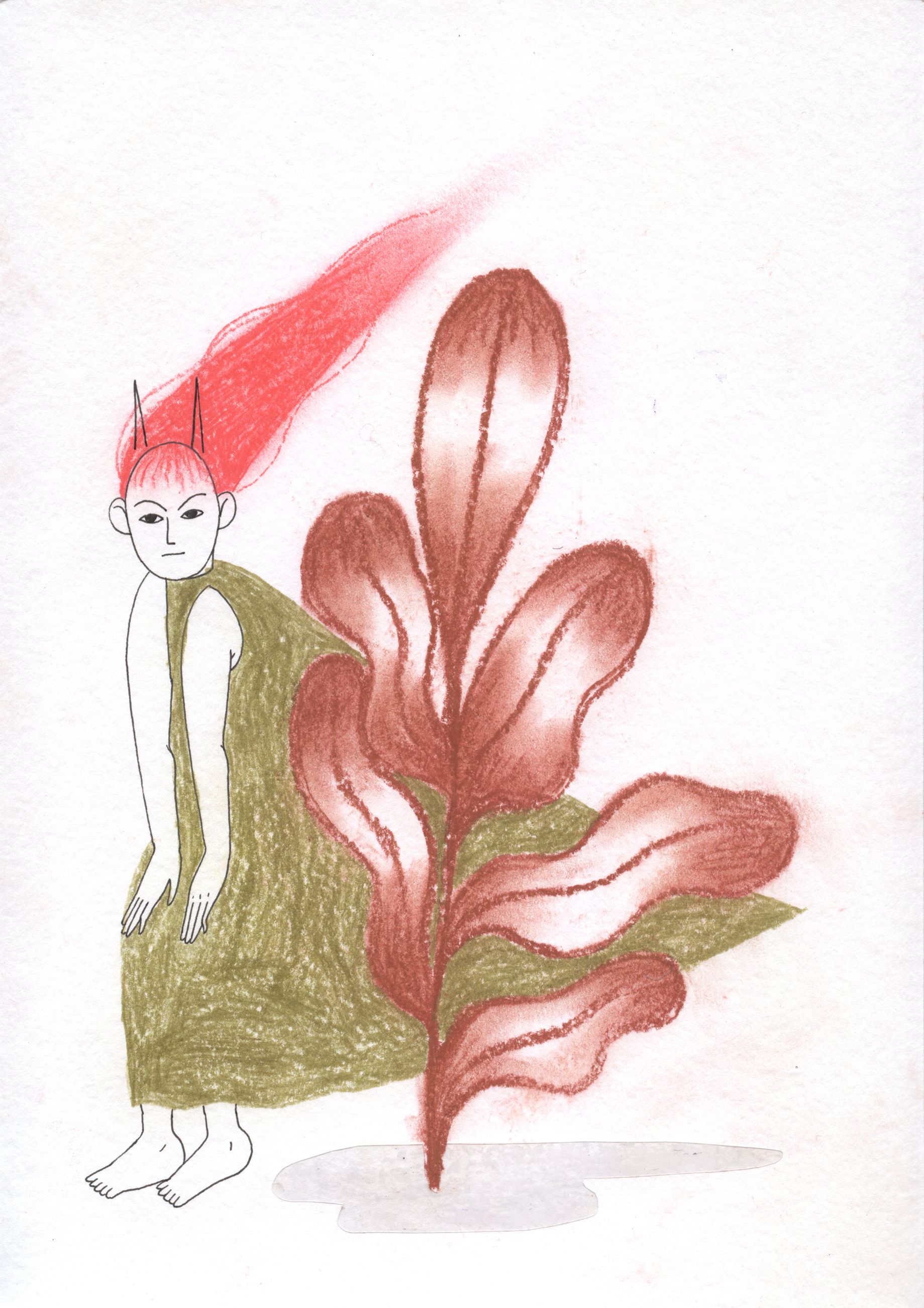 Оля Душкина (Авторская графика - 
                  20.7 x 29.7 см) Ой, извините!