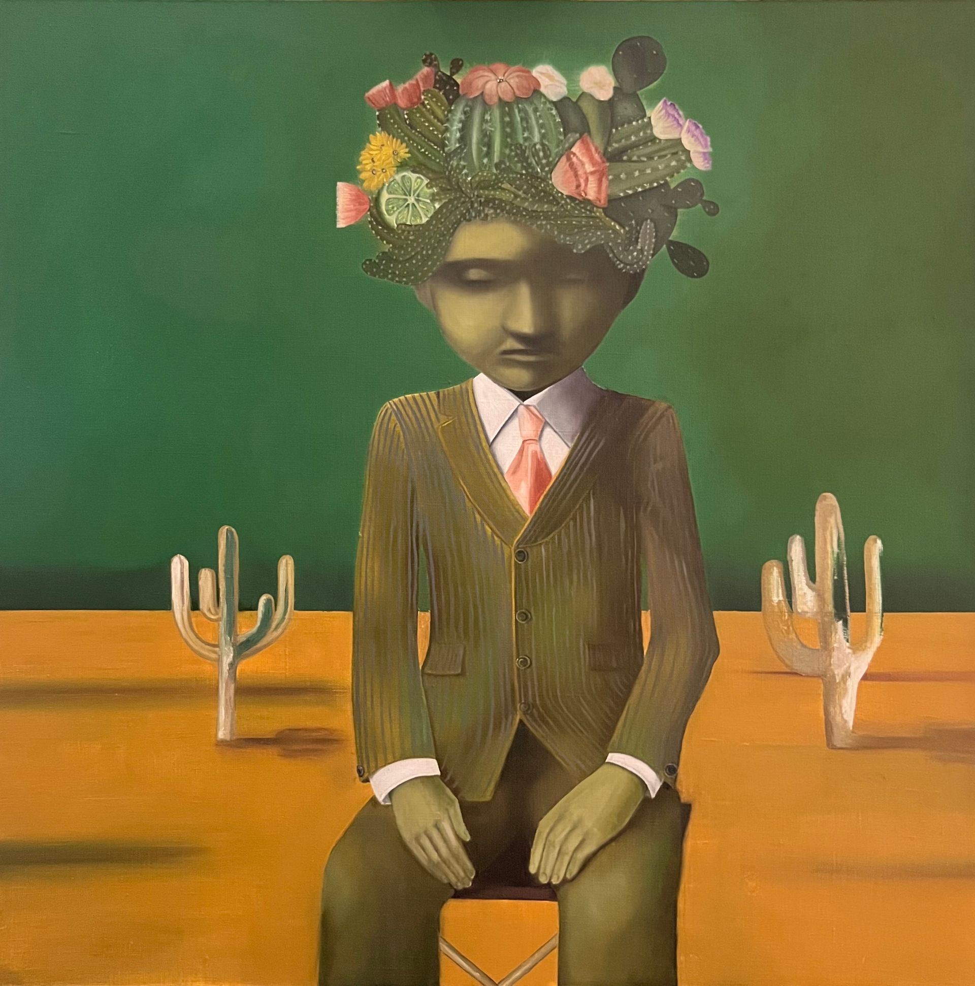 Нина Григель (Картина, живопись - 
                  70 x 70 см) Текильный Человек