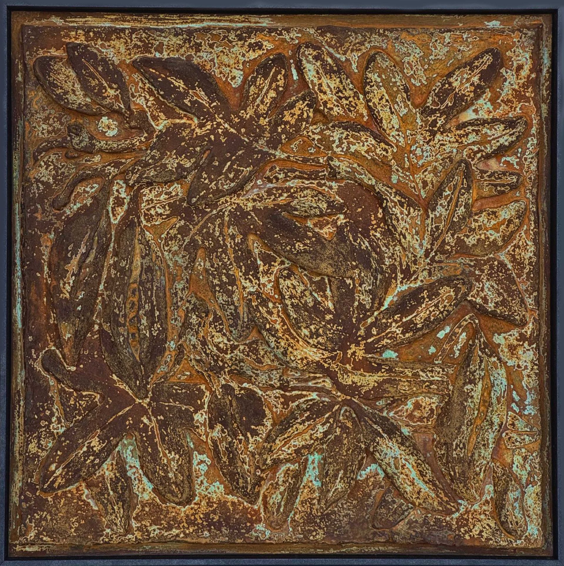 ELENA SKUTOVA (Объект - 
                  41.5 x 41.5 см) Панно "Ценность времени". Модуль №11