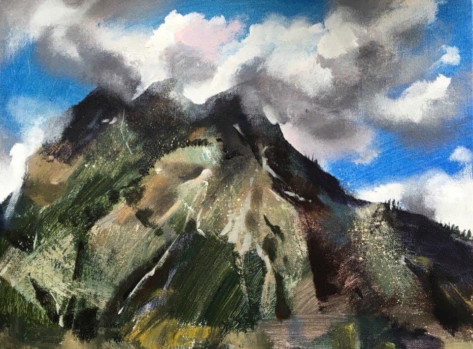 Динара Хёртнагль (Картина, живопись - 
                  40 x 30 см) Альпийский этюд