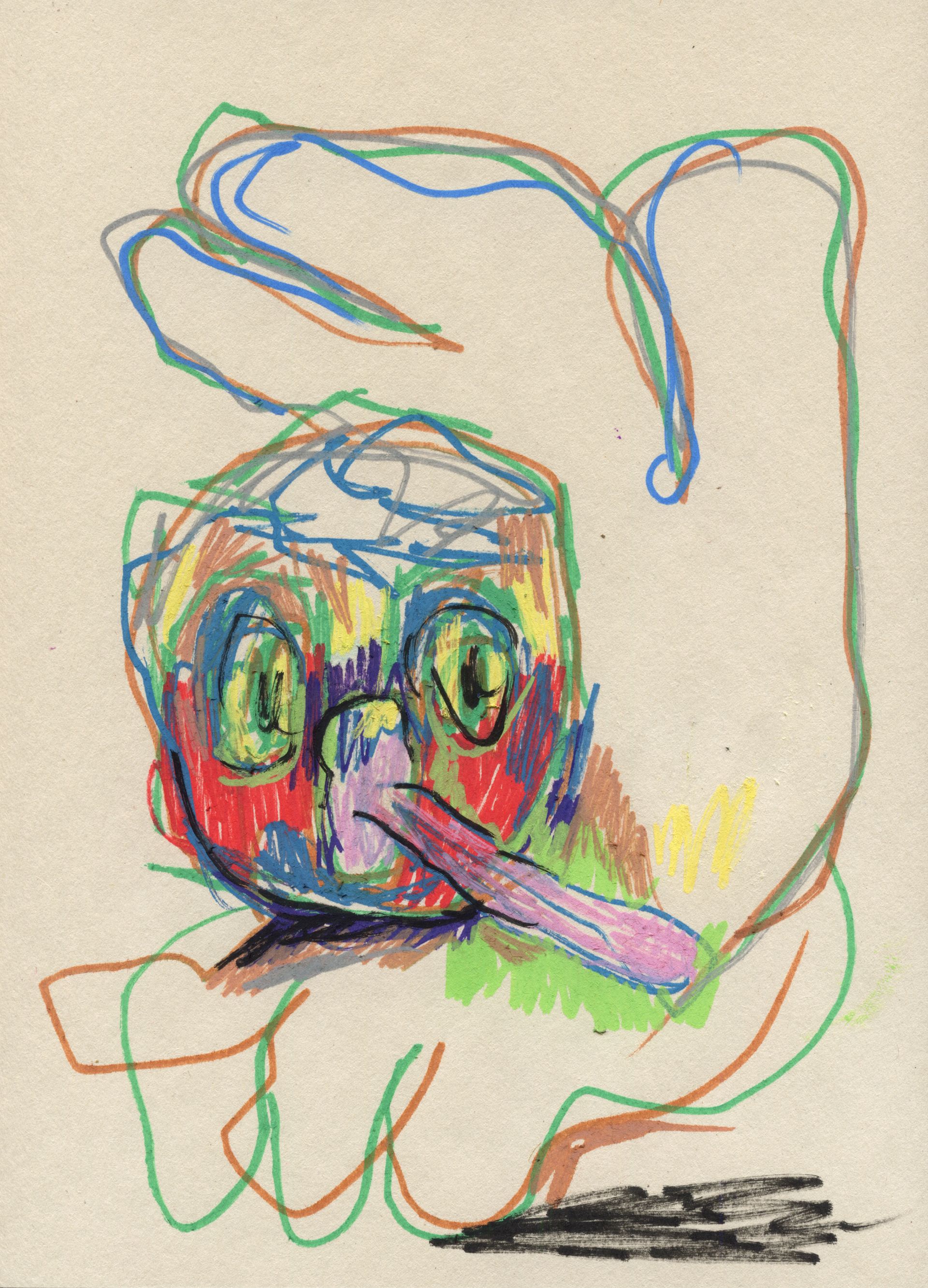 Дмитрий Кавка (Авторская графика - 
                  20 x 28 см) Портрет