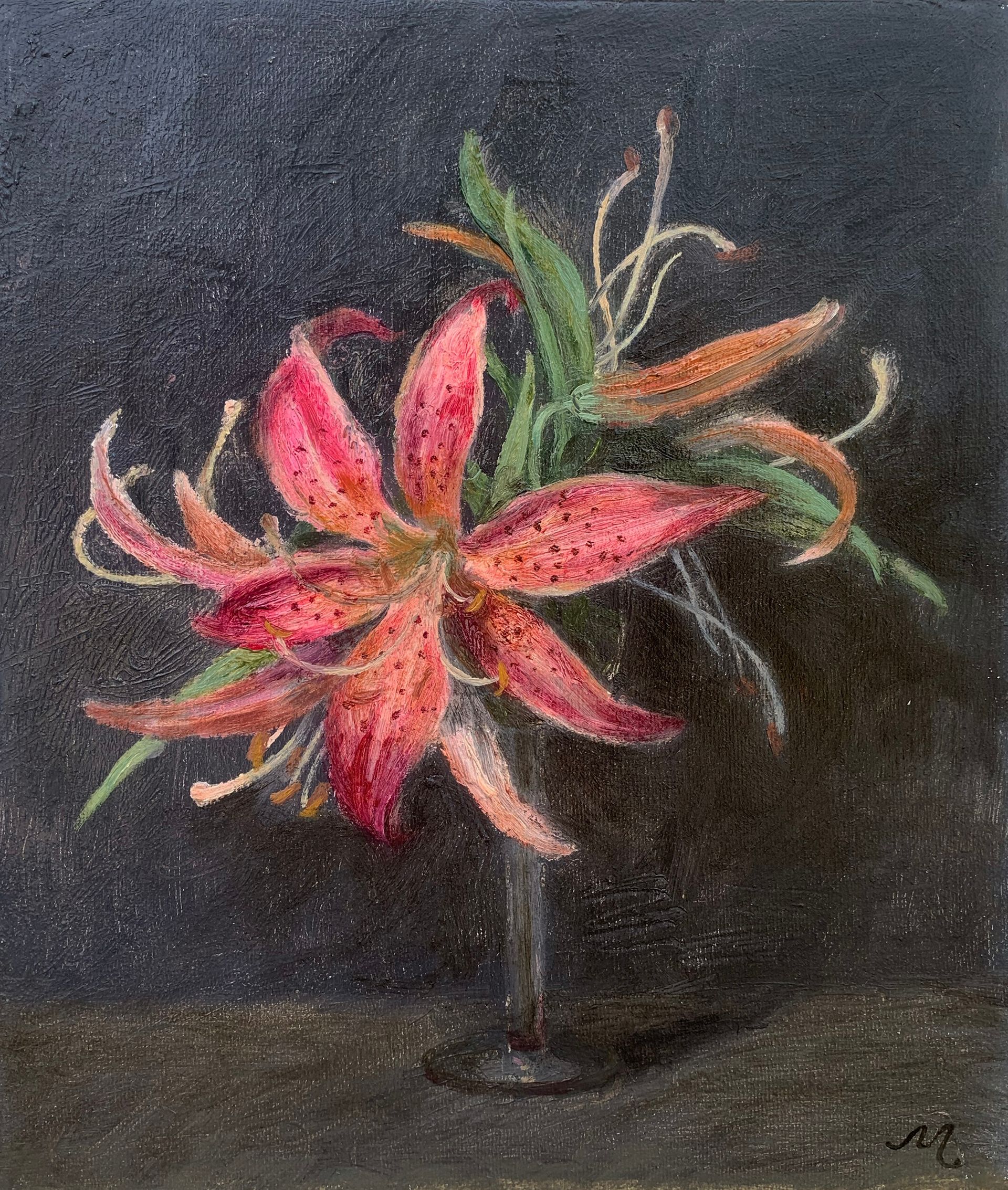 Ольга Менжилий (Картина, живопись - 
                  25 x 30 см) Лилия