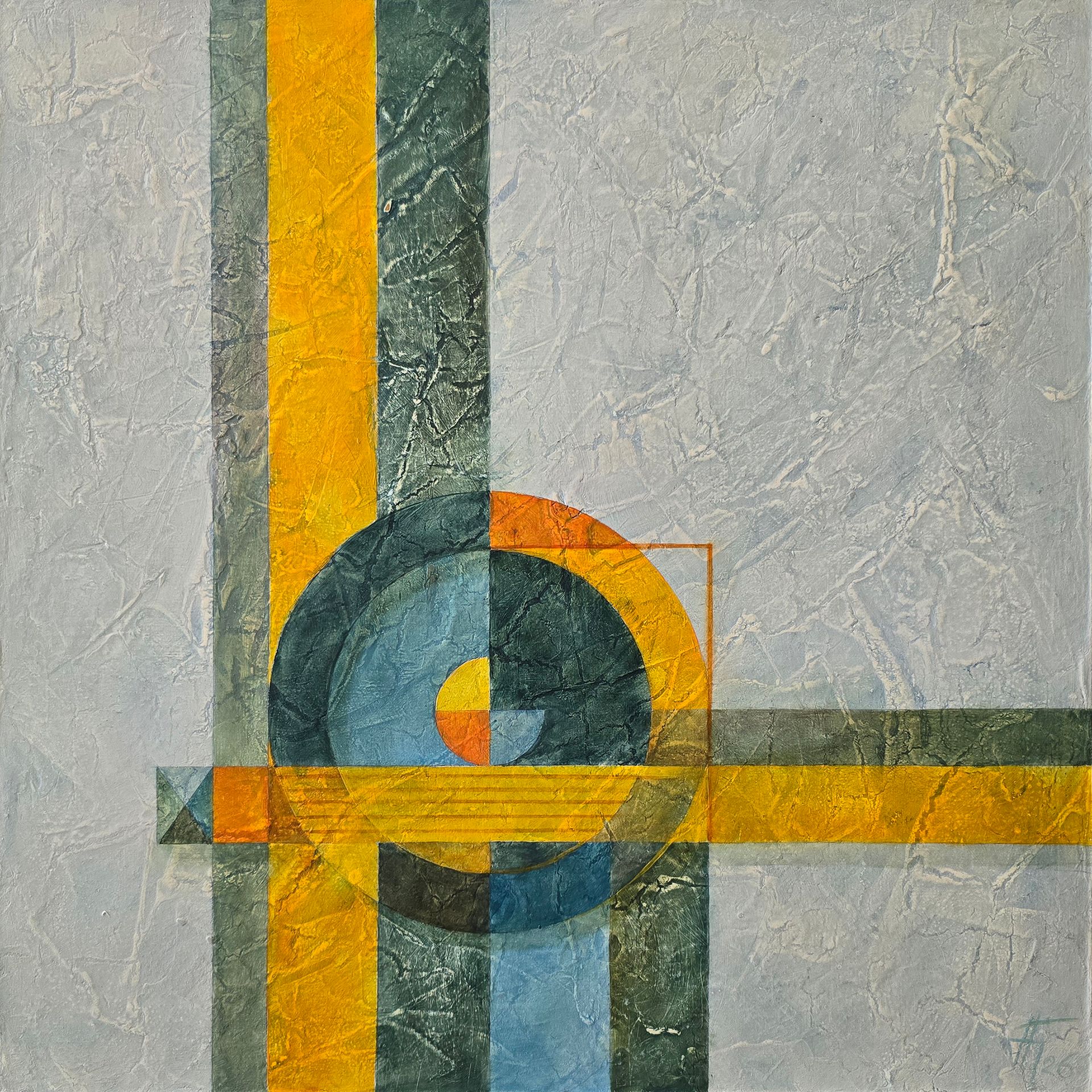 Александр Буданов (Картина, живопись - 
                  50 x 50 см) Форма ищет Равновесие