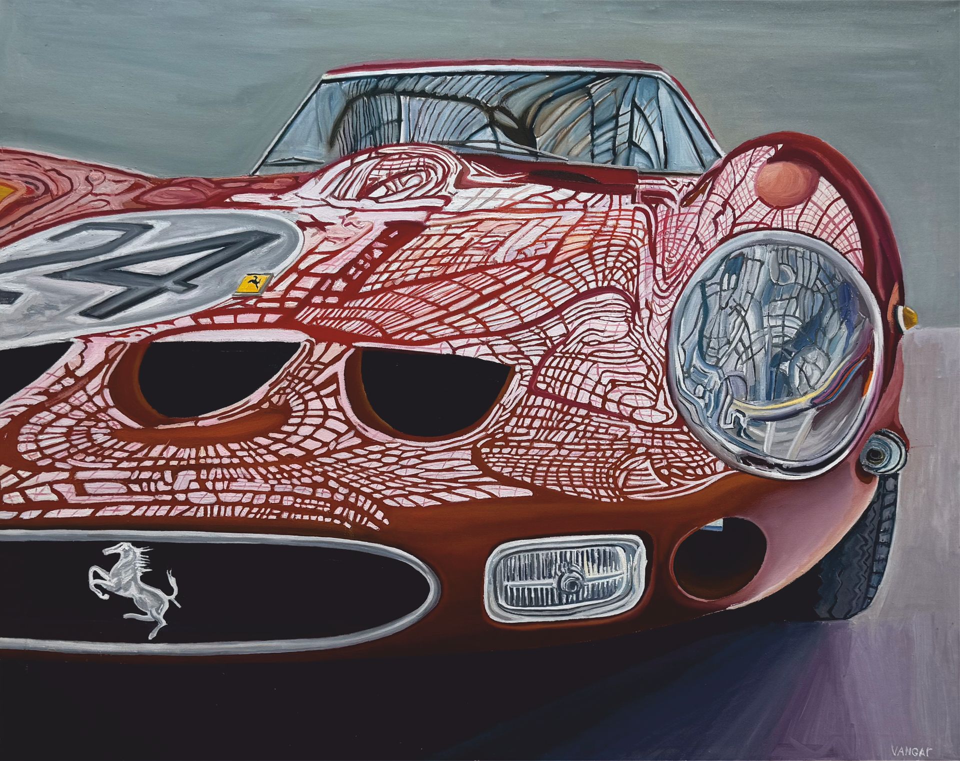 Иван Гарбузов (Картина, живопись - 
                  100 x 80 см) Феррари 250 gto