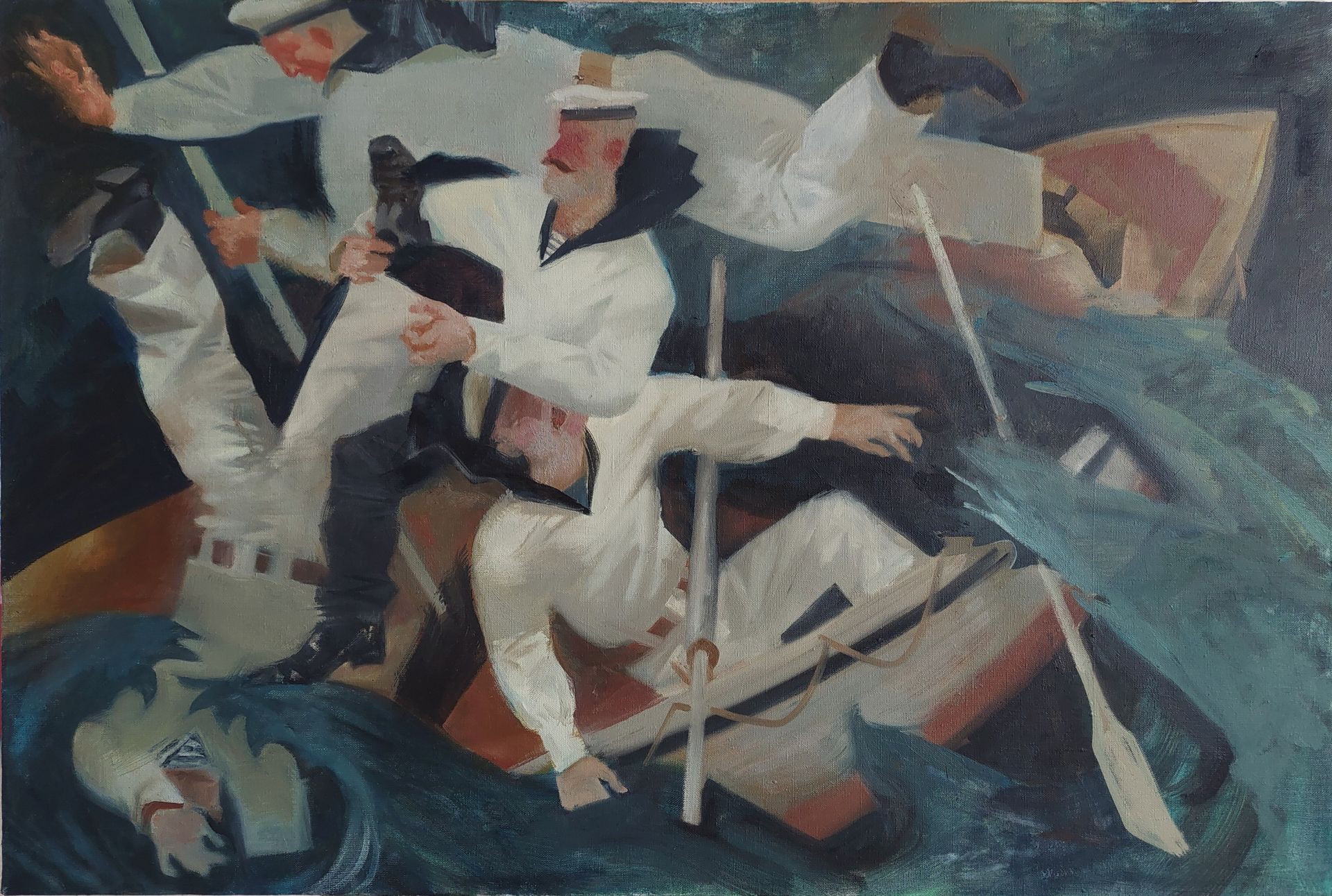 Василий Крушельницкий (Картина, живопись - 
                  90 x 60 см) Шторм