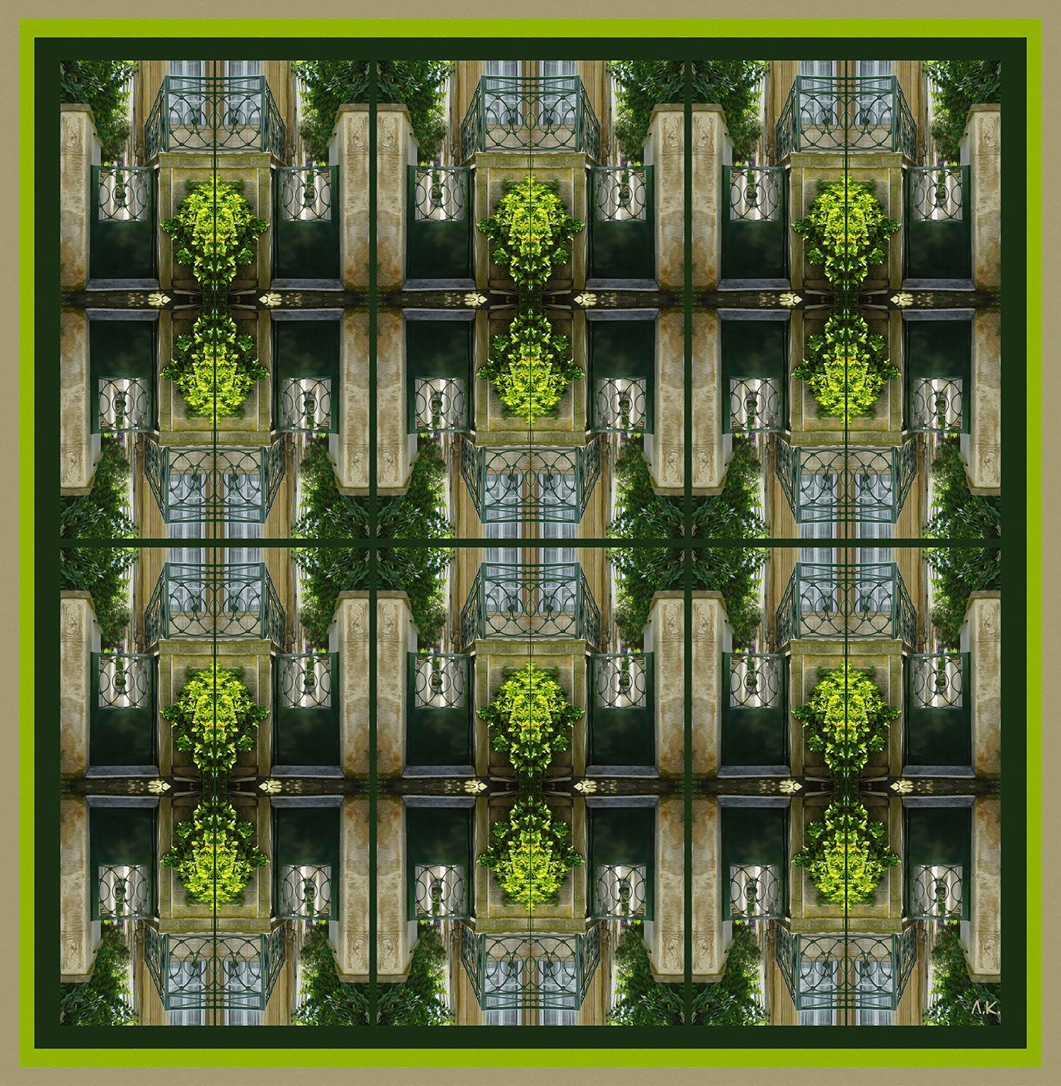 Лариса Корж (Графика цифровая (принты) - 
                  50 x 51 см) Парадный портал