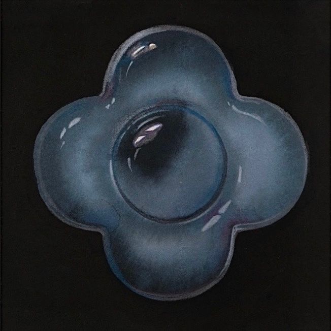 Виктория Густова (Авторская графика - 
                  15 x 15 см) Midnight Bloom