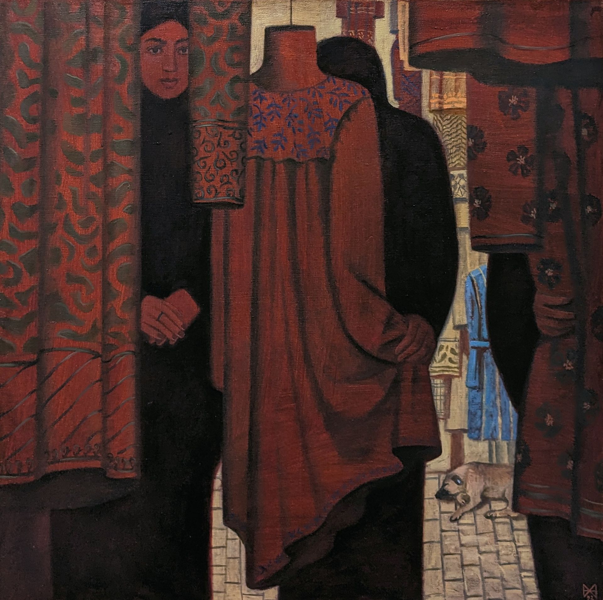 Анастасия Мотина (Картина, живопись - 
                  80 x 80 см) Внутри и снаружи