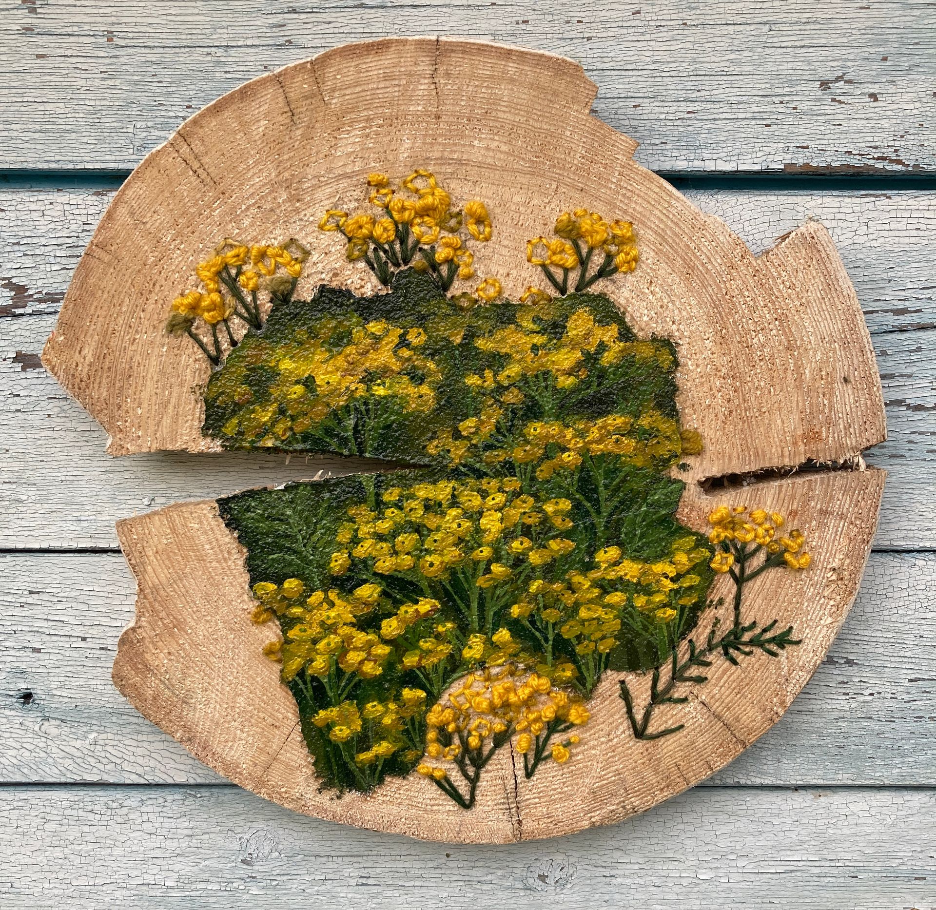 Валерия Головенкина (Картина, живопись - 
                  35 x 35 см) Пижма