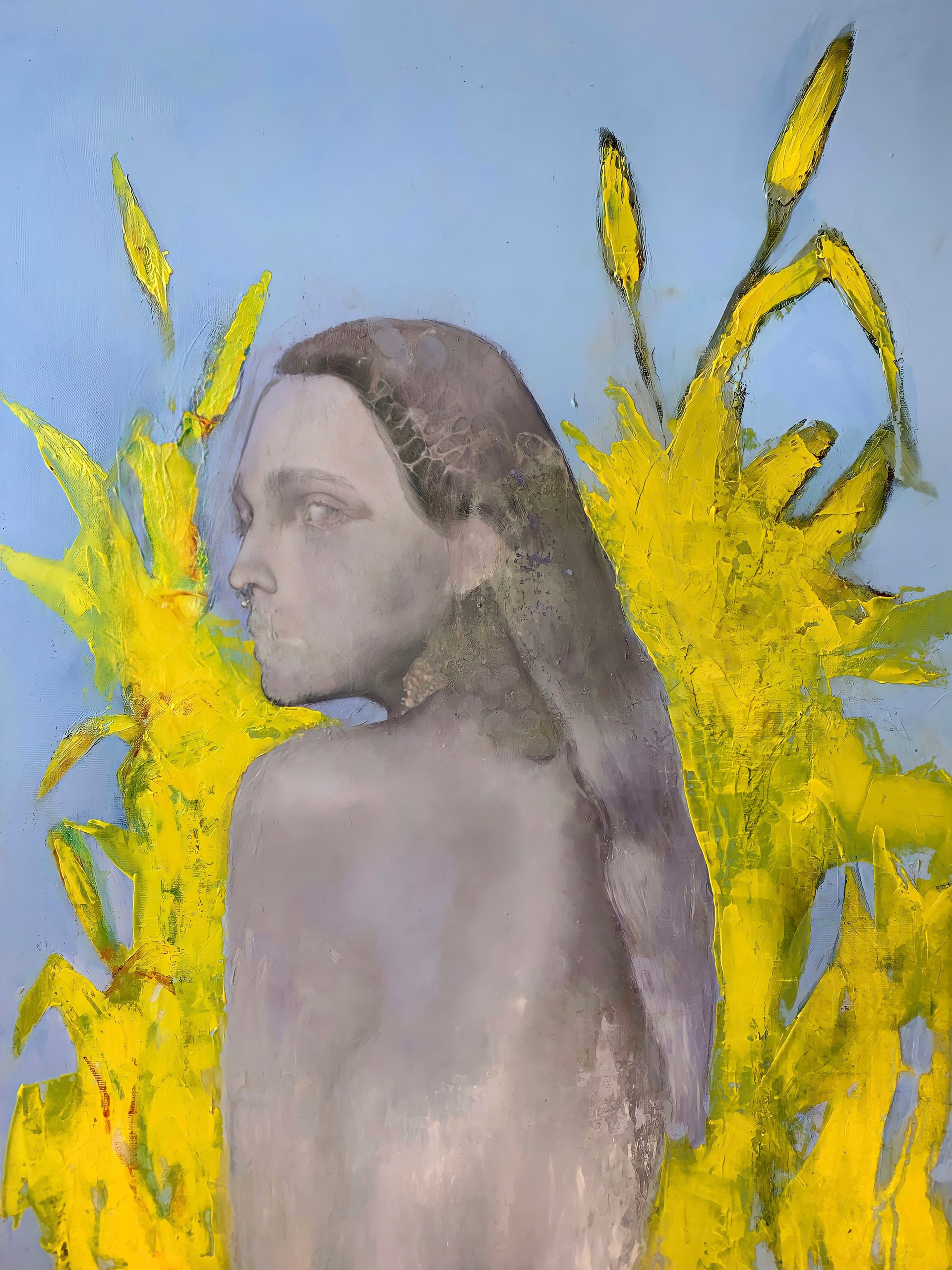 Елизавета Вербицкая (Картина, живопись - 
                  60 x 80 см) Далеко в лилиях
