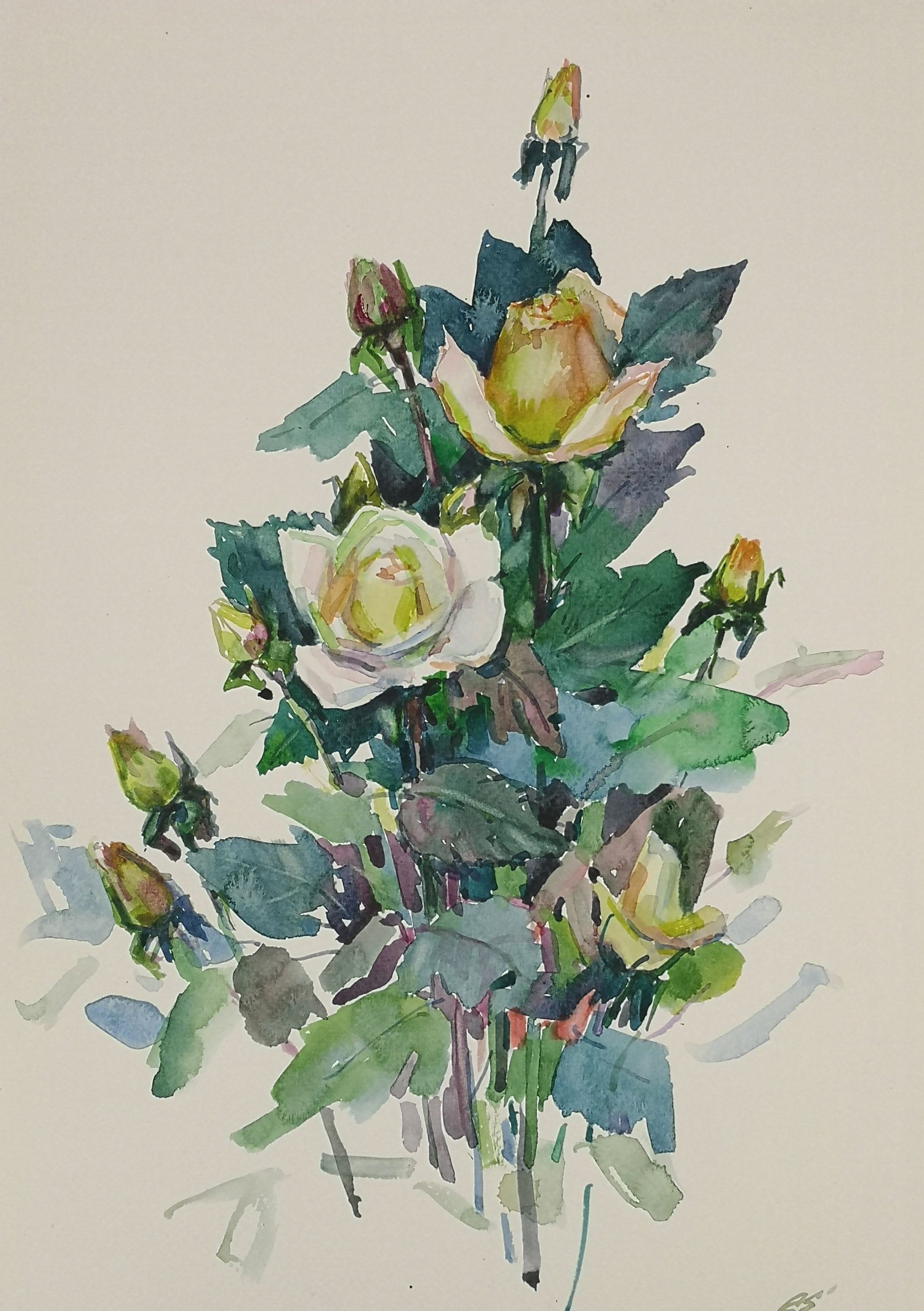 Елена Санина (Авторская графика - 
                  27 x 39 см) Праздник