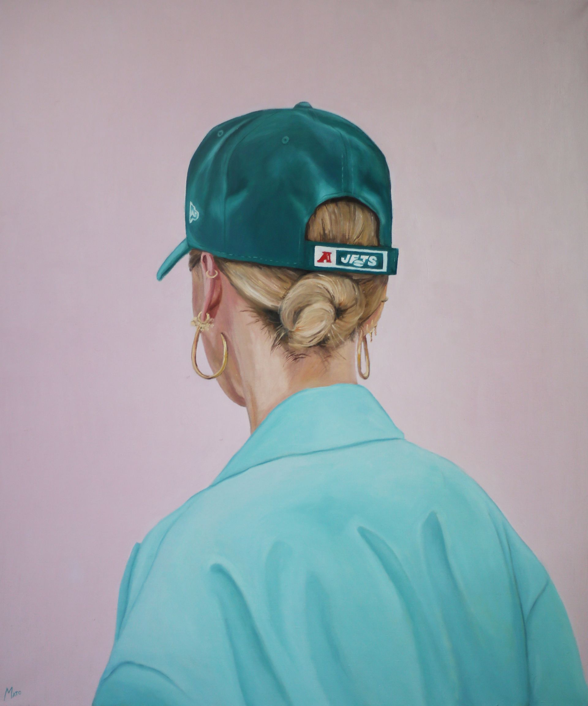 Александра Мато (Картина, живопись - 
                  100 x 120 см) Девушка в кепке