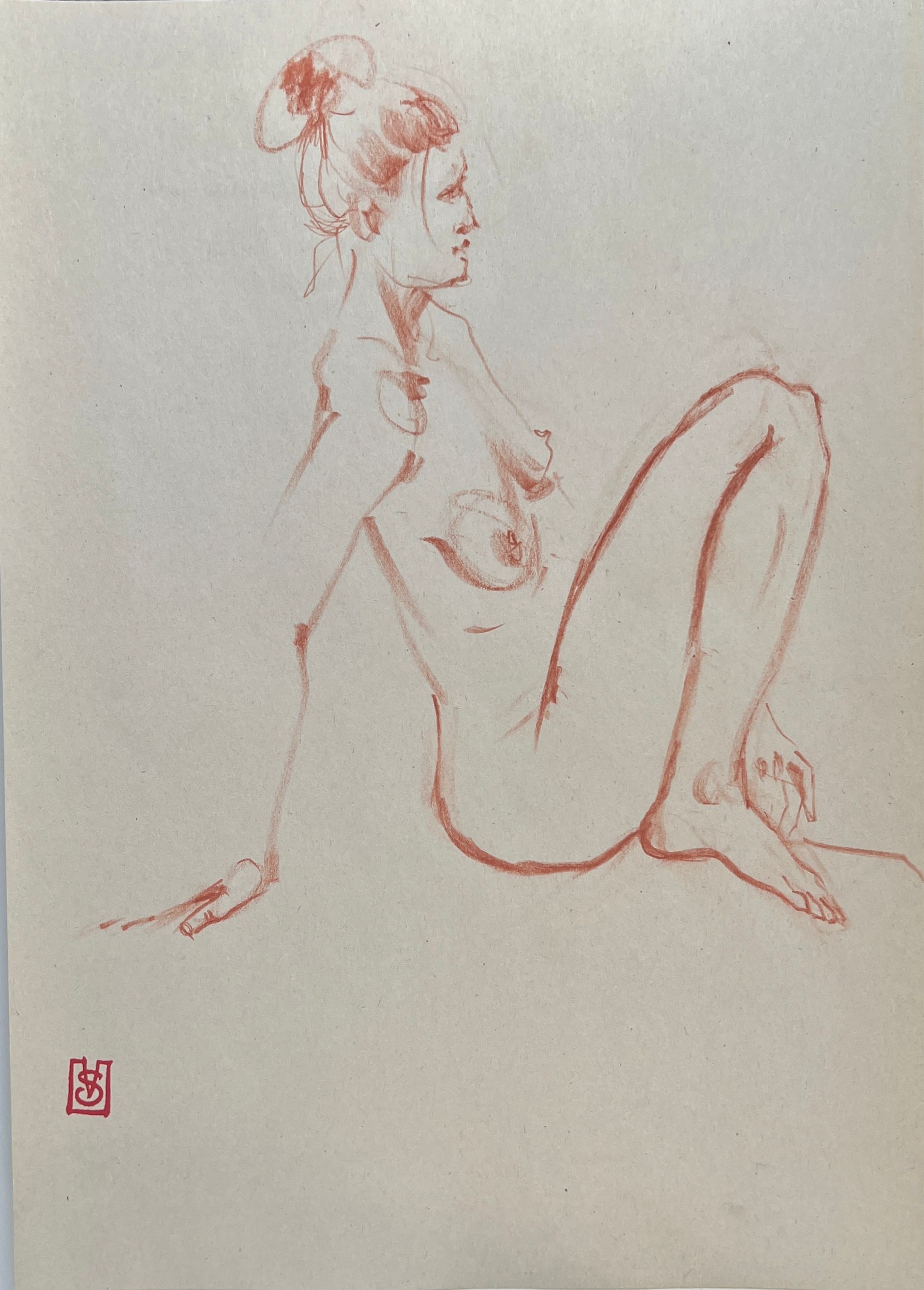 Виктория Севастьянова (Авторская графика - 
                  21 x 30 см) Nu sketch