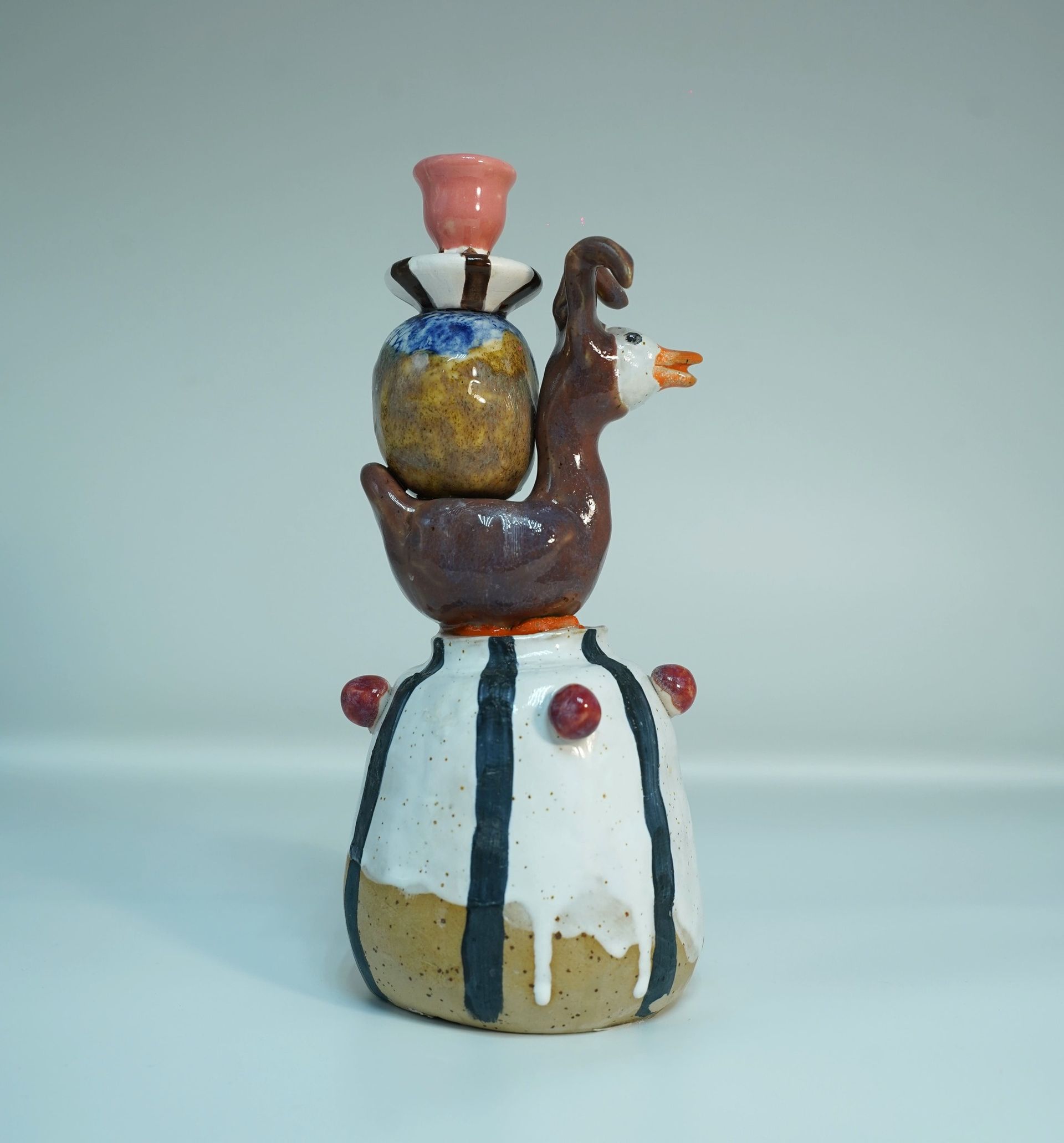 Валентина Пушкарская (Скульптура - 
                  13 x 23 см) Гусиные метаморфозы