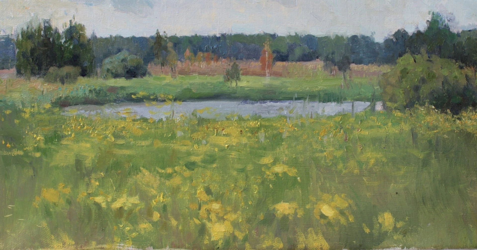 Алина Коршункова (Картина, живопись - 
                  40 x 20 см) Знойный день
