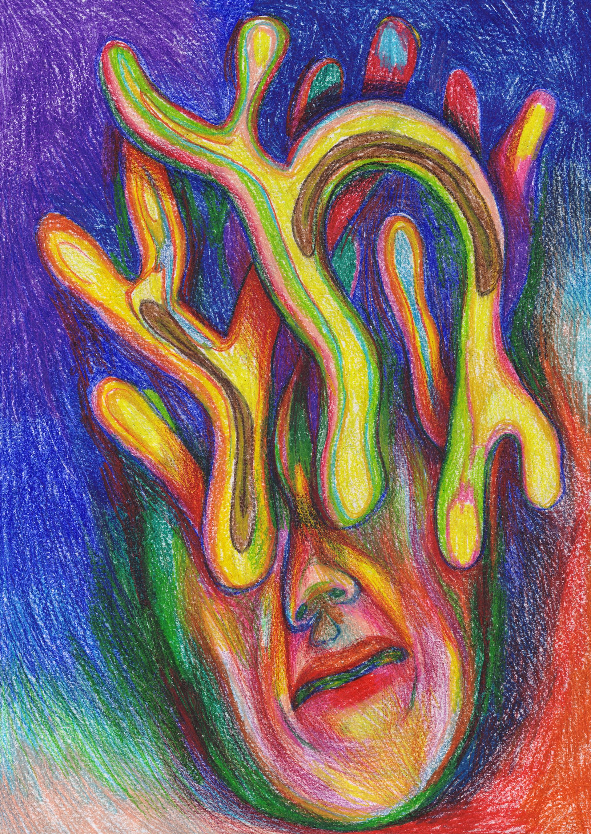 Оля Душкина (Авторская графика - 
                  29.7 x 42 см) Активный рост визуального опыта