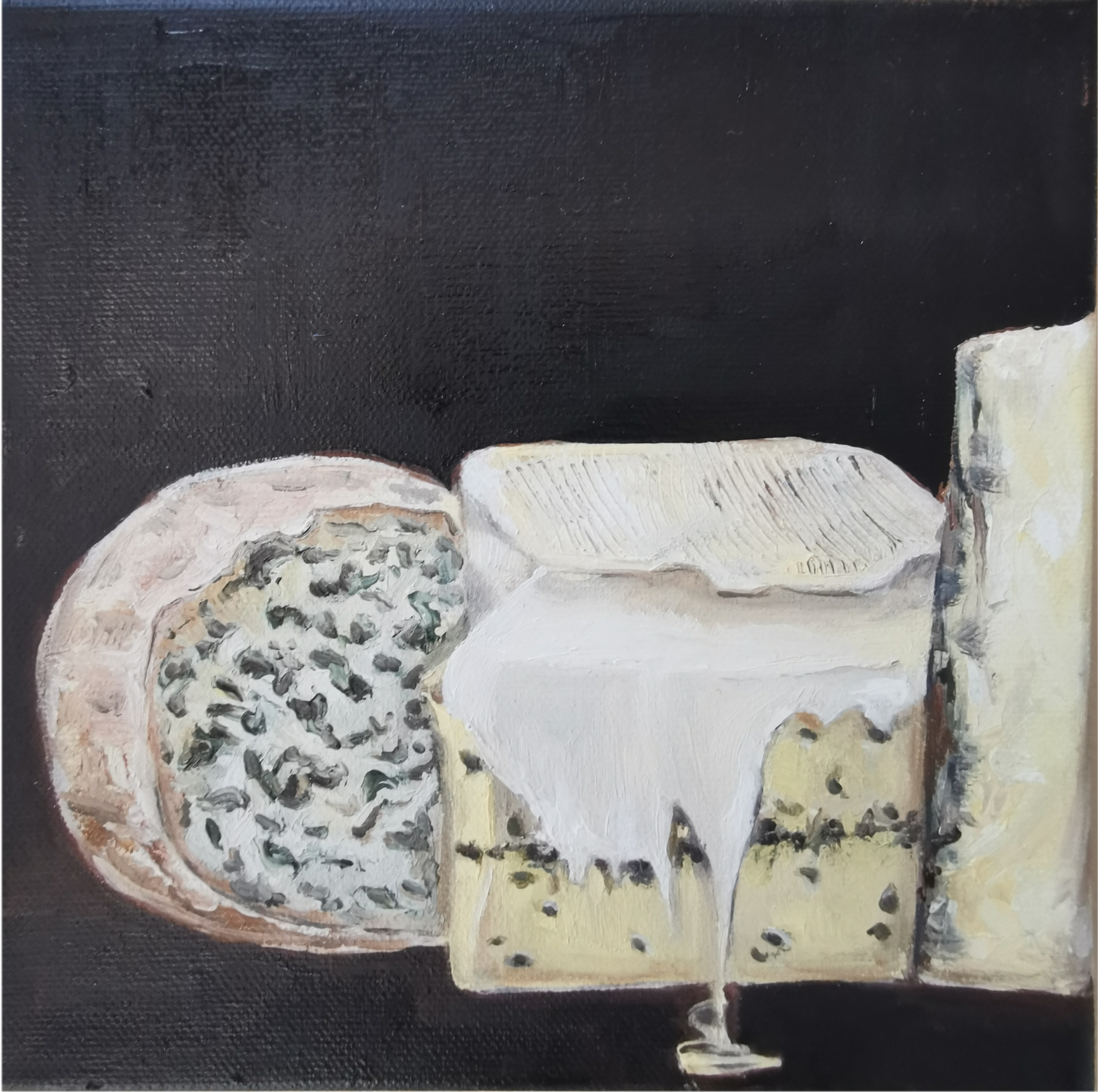 Мила Bezú (Картина, живопись - 
                  20 x 20 см) Сырный сомелье