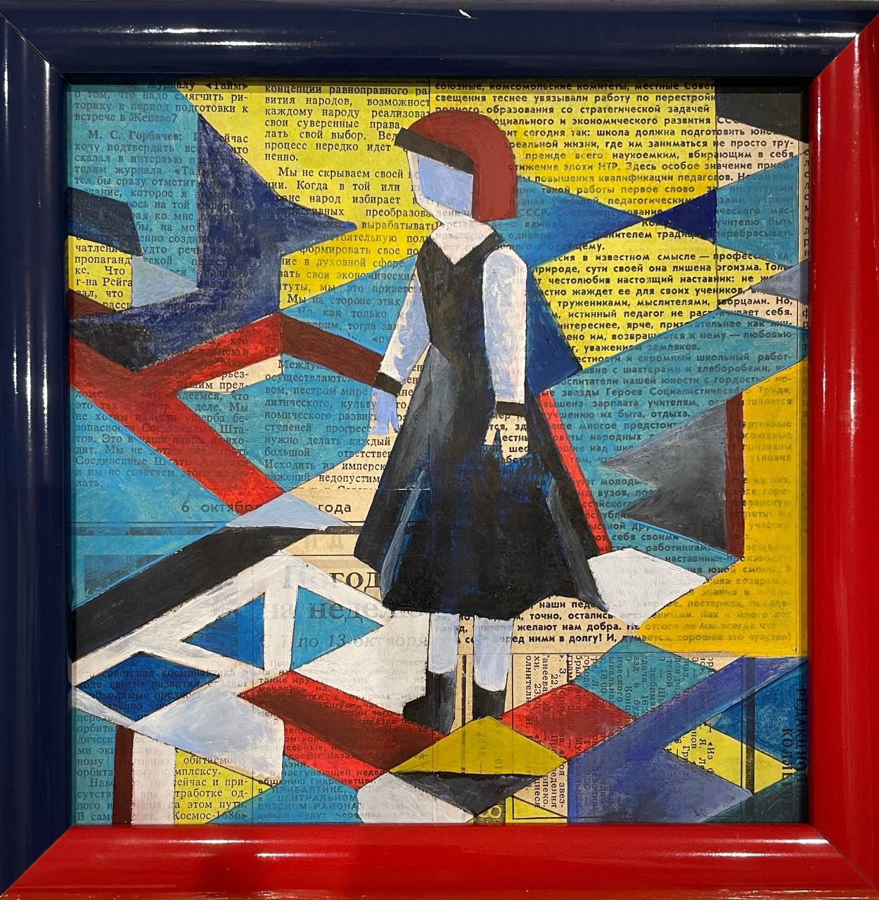 Татьяна Федоровская (Картина, живопись - 
                  24 x 24 см) ДОЧЬ ПИОНЕРКИ