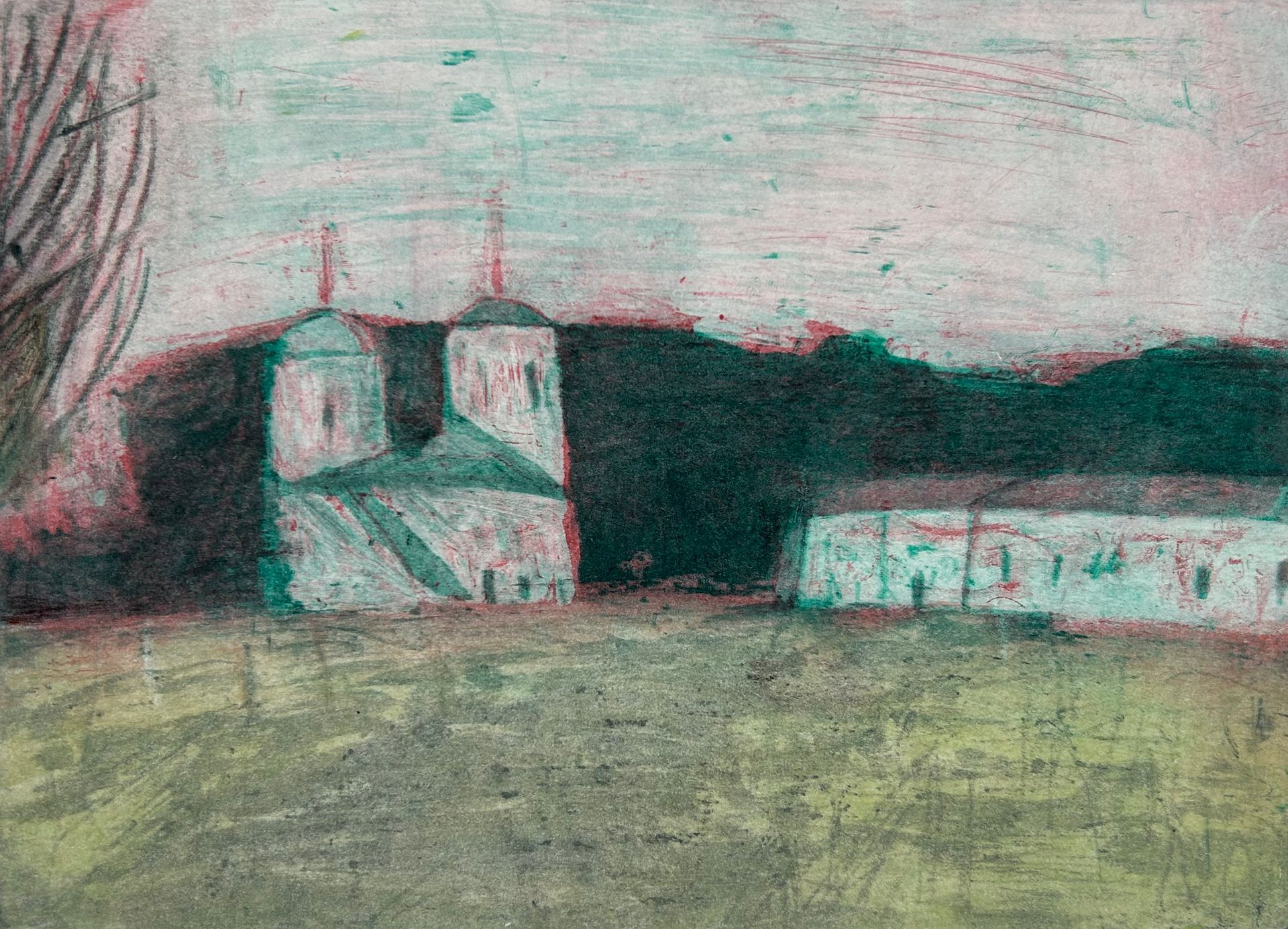 Сергей Козликин (Графика печатная - 
                  30 x 20 см) Вечер