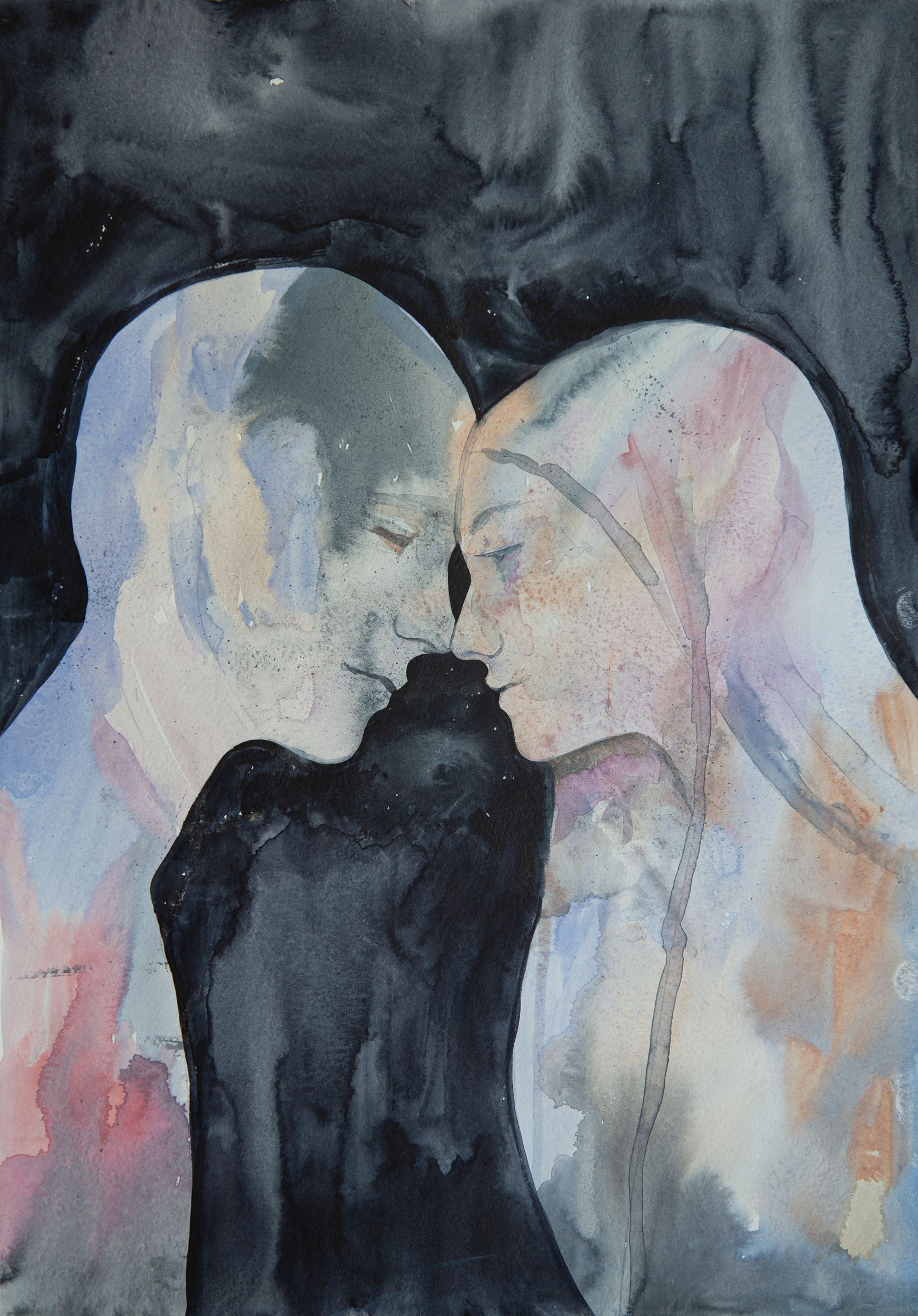 Елизавета Журавлева (Авторская графика - 
                  29.7 x 40 см) Двое