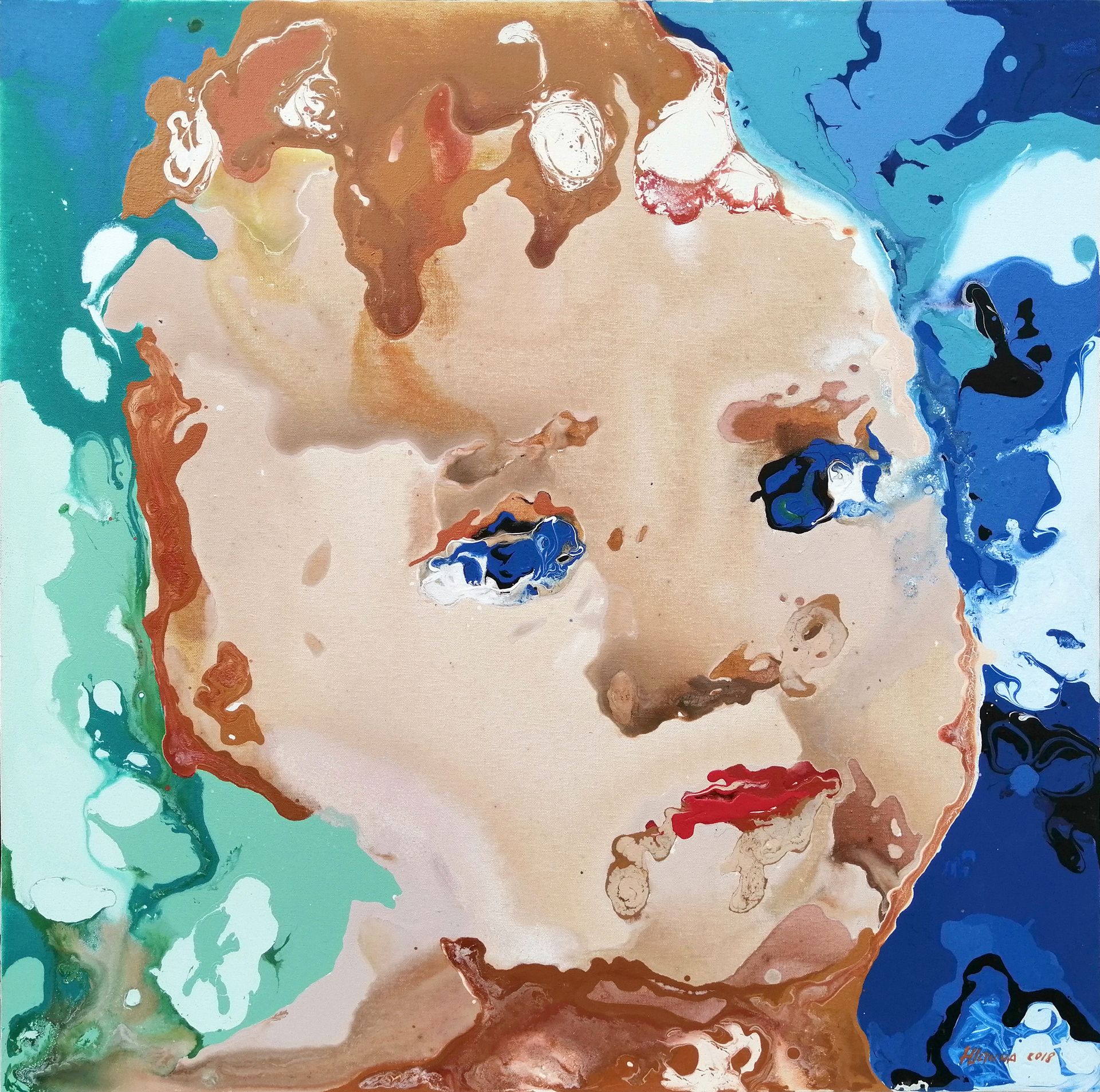 Юстина Комиссарова (Картина, живопись - 
                  60 x 60 см) 6 Monate