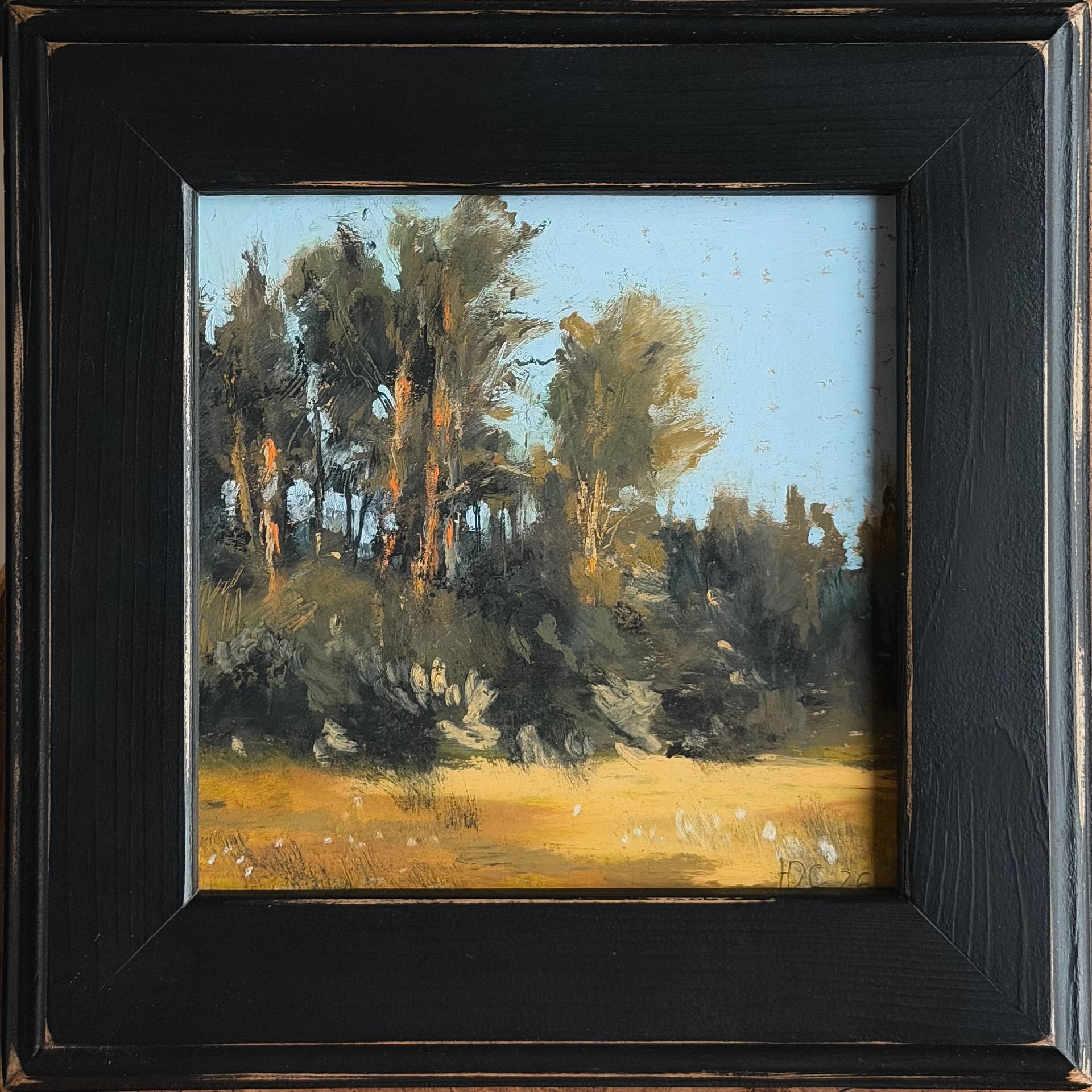 Светлана Юматова (Картина, живопись - 
                  22 x 22 см) Сосновый лес