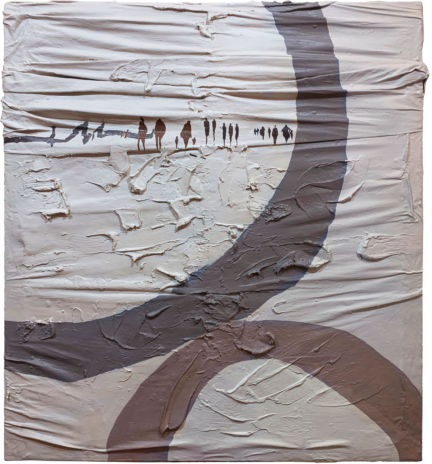 Lika Mellow (Картина, живопись - 
                  100 x 120 см) Белый шум №4