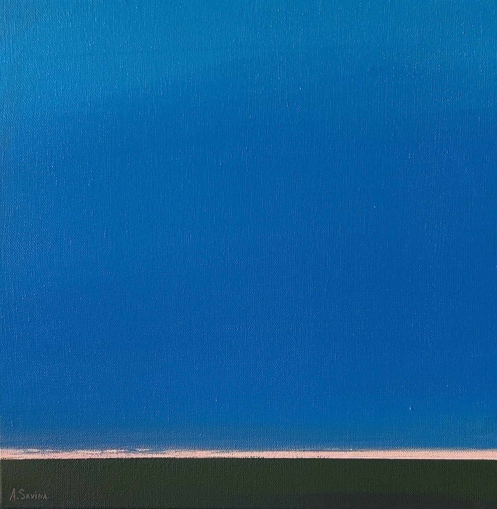 Александра Савина (Картина, живопись - 
                  35 x 35 см) Горизонт