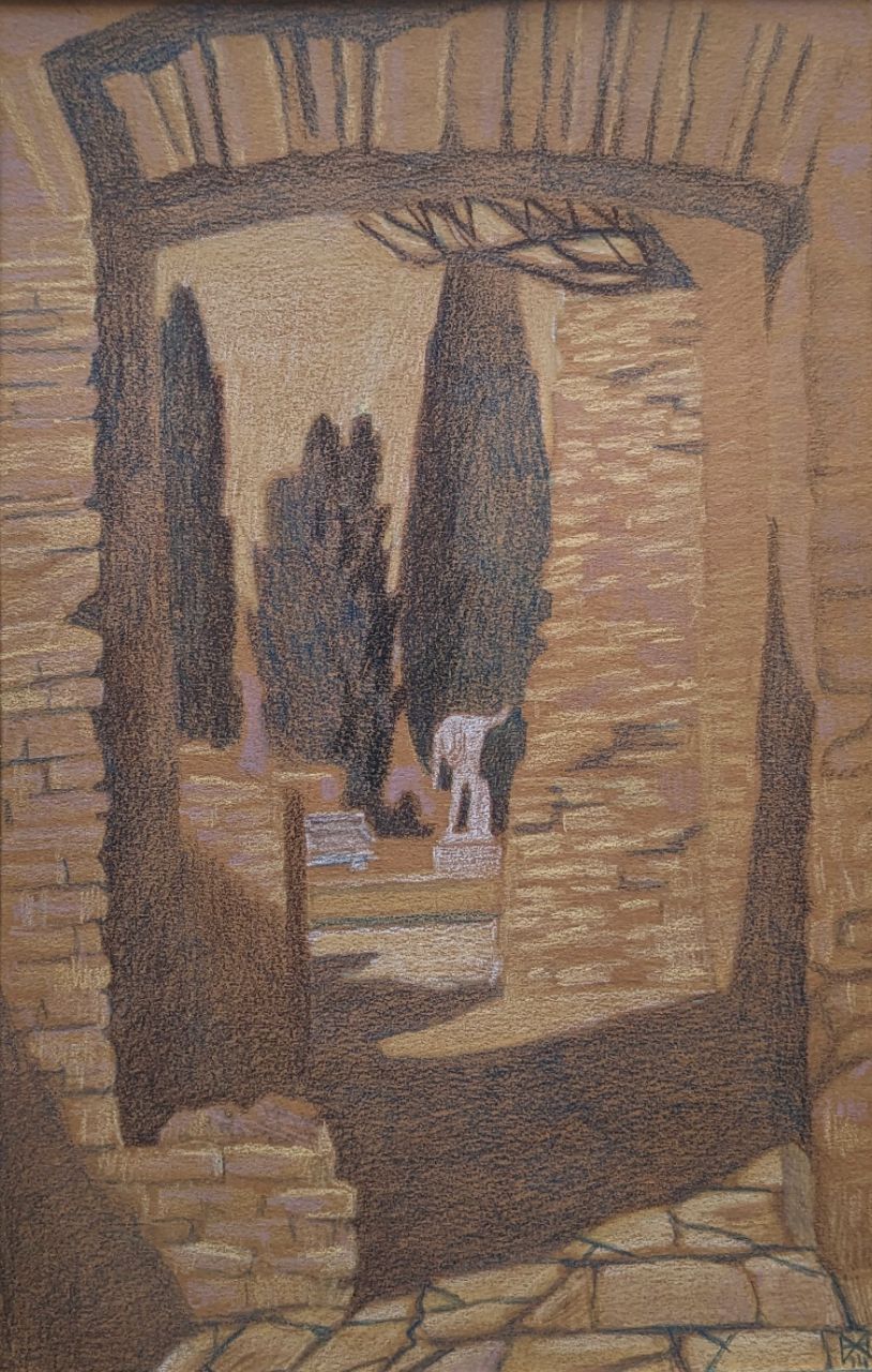 Анастасия Мотина (Авторская графика - 
                  25 x 35 см) Остия-Антика