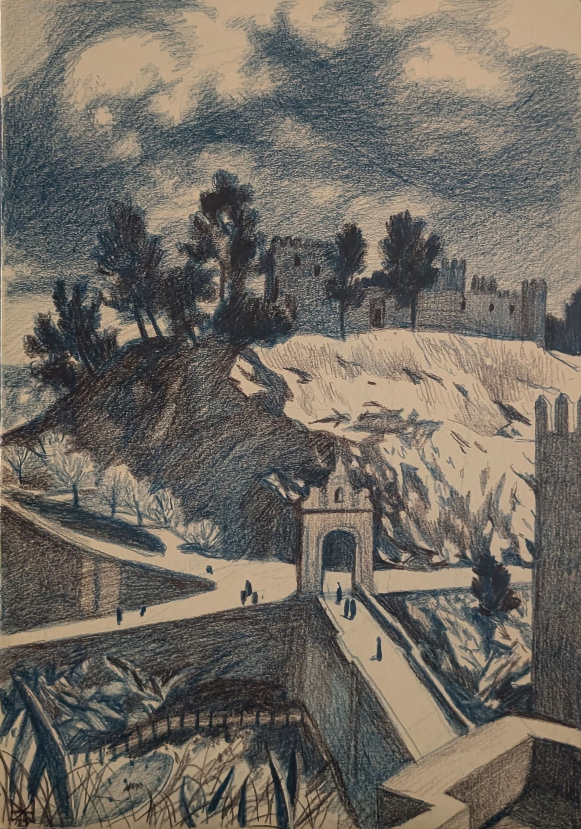 Анастасия Мотина (Авторская графика - 
                  23 x 33 см) Толедо