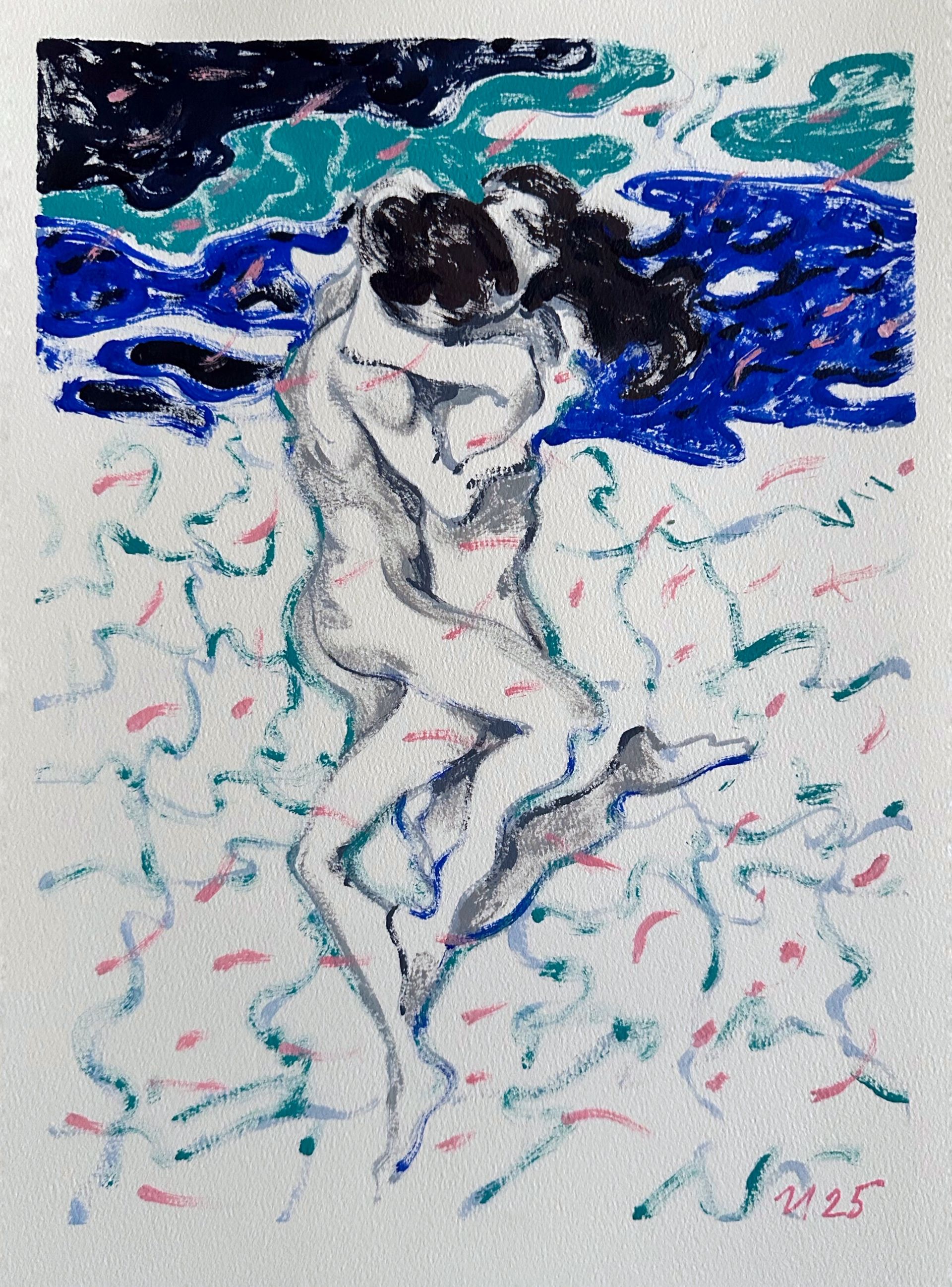 Илья Филатов (Авторская графика - 
                  31 x 41 см) Любовники