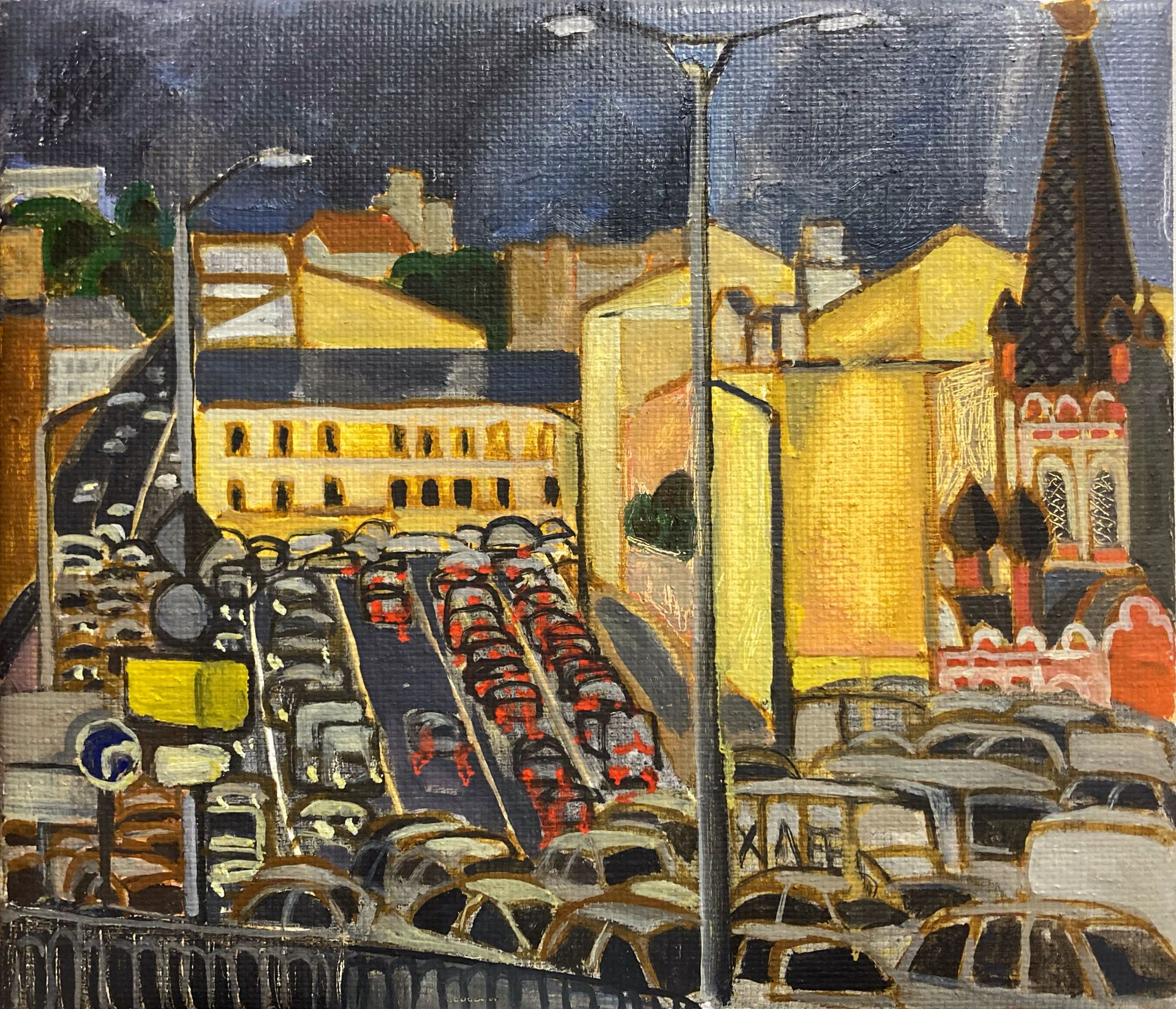 Мила Гаврилова (Картина, живопись - 
                  35 x 30 см) Шумный Смоленск