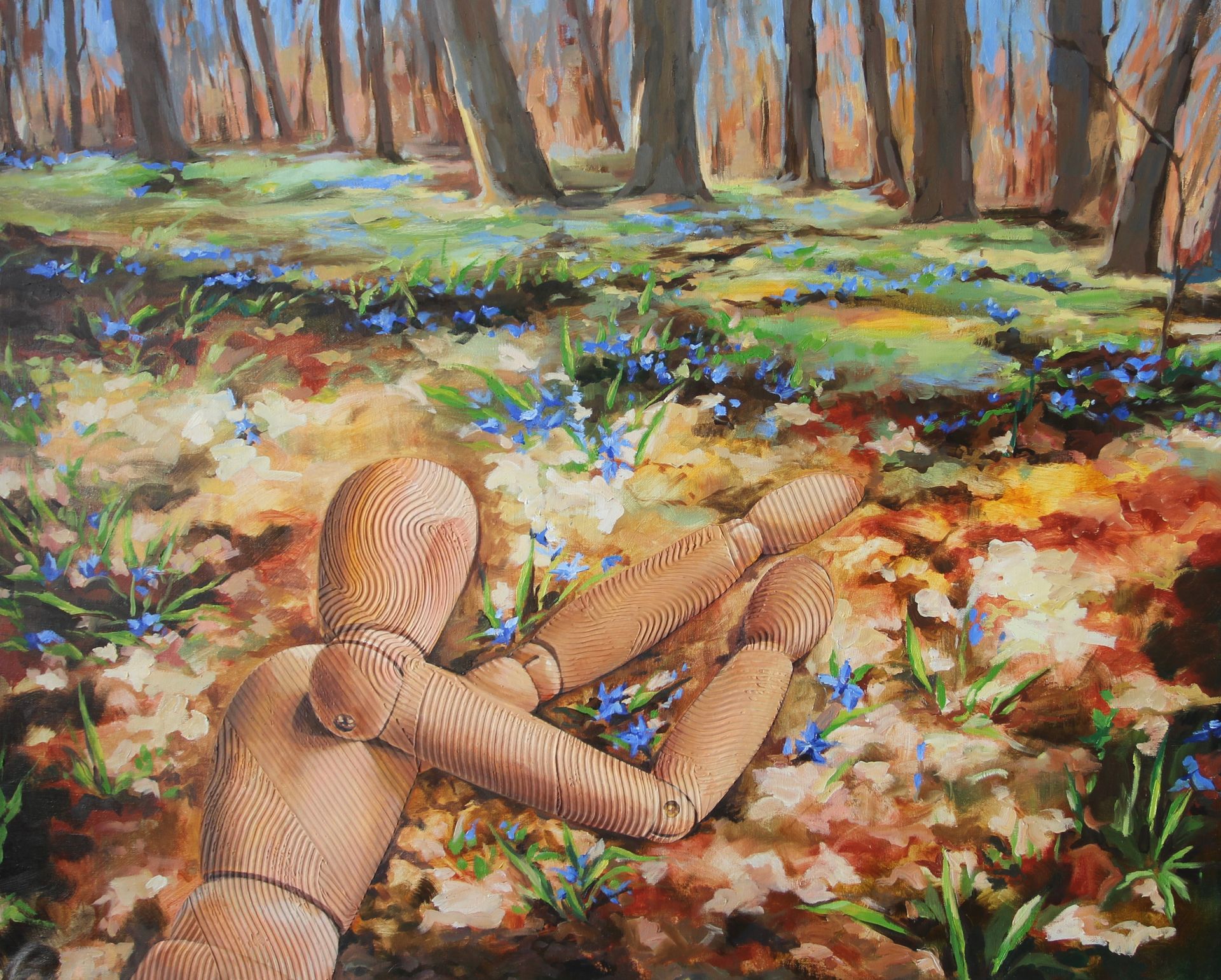 Ирина Александрова (Картина, живопись - 
                  99.5 x 79 см) Весна
