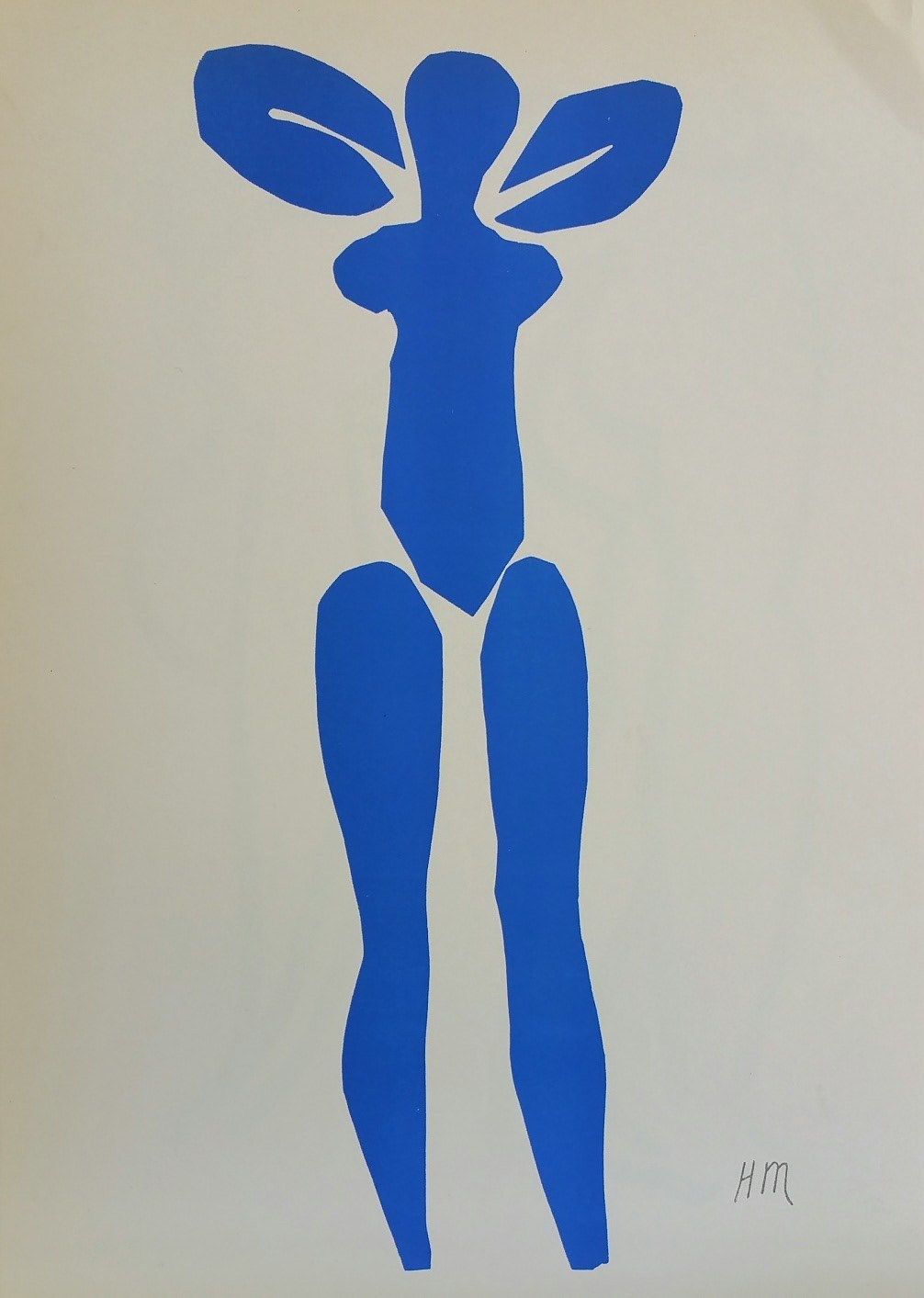 Анри Матисс (Графика печатная - 
                  26.2 x 35 см) Голубая обнаженная