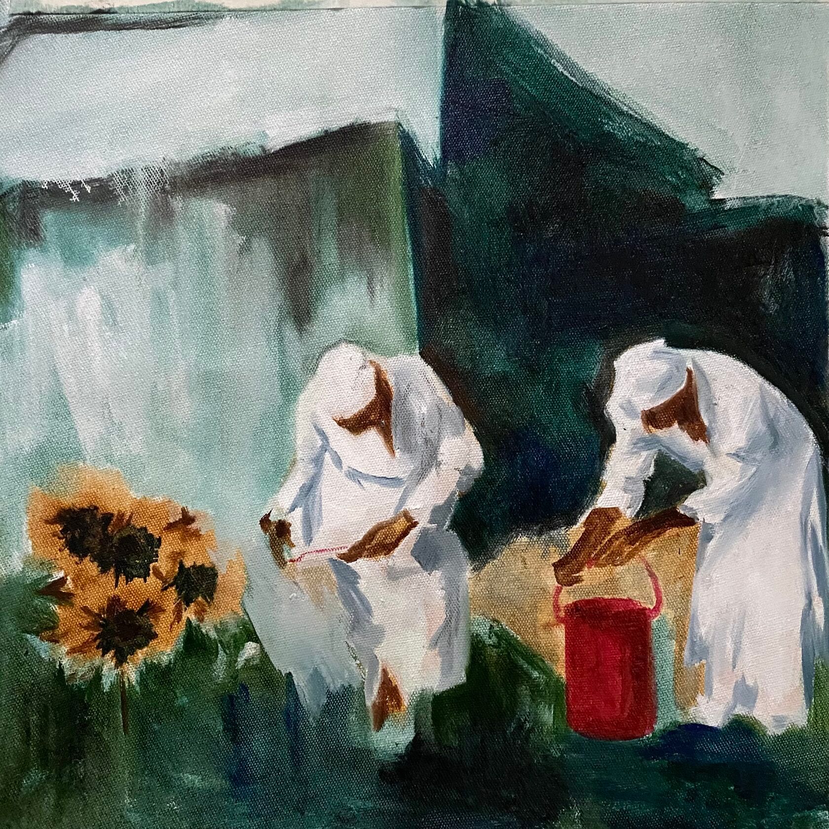 Лена Троянская (Картина, живопись - 
                  30 x 30 см) Ручной режим