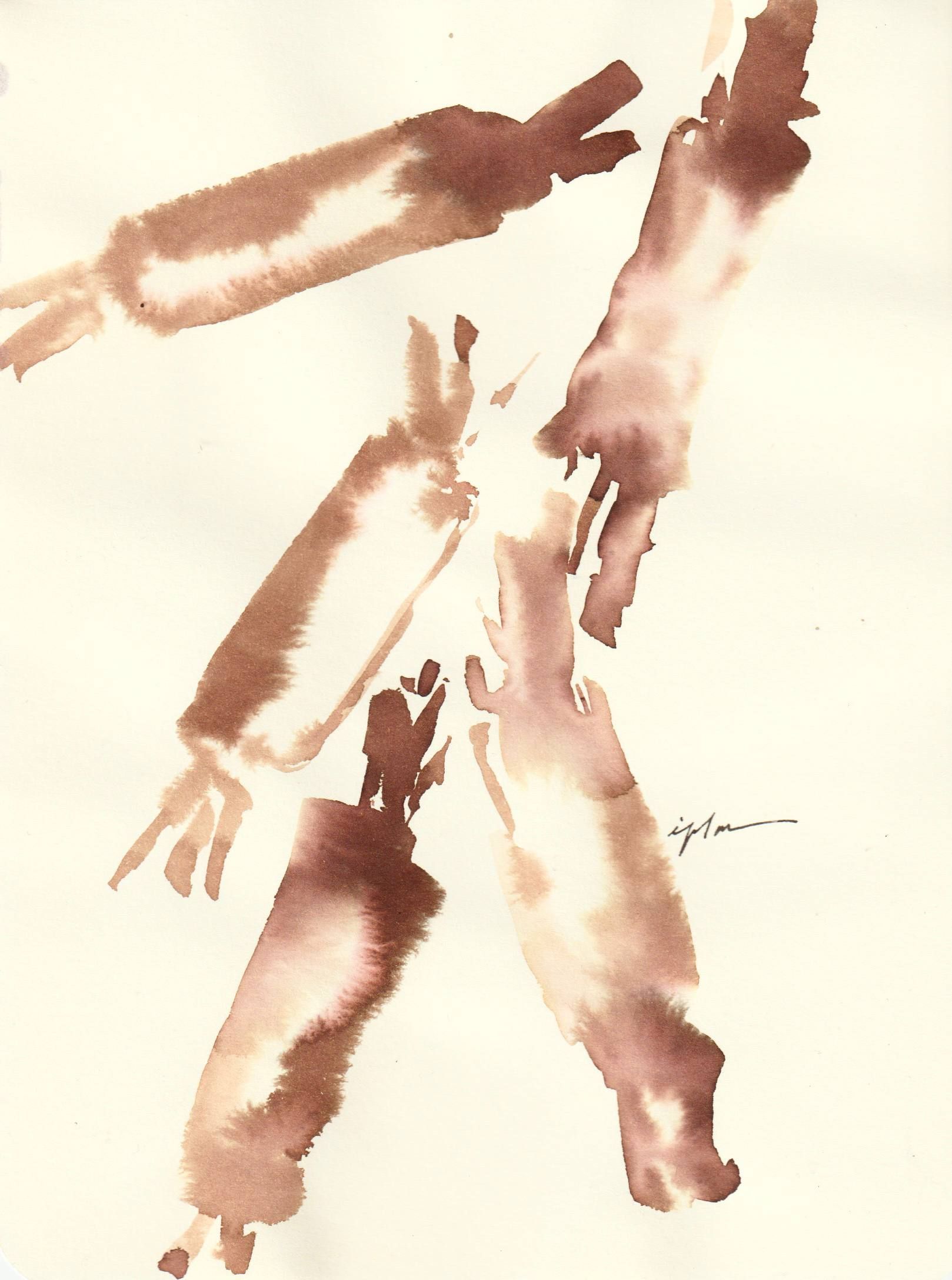 Виктория Зарецкая (embrassé par la muse) (Авторская графика - 
                  13.9 x 18.5 см) Caramel