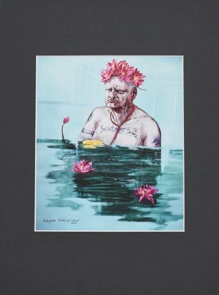 Ирина Дрозд (Графика цифровая (принты) - 
                  30 x 40 см) Студийная открытка "Punks not Dead"